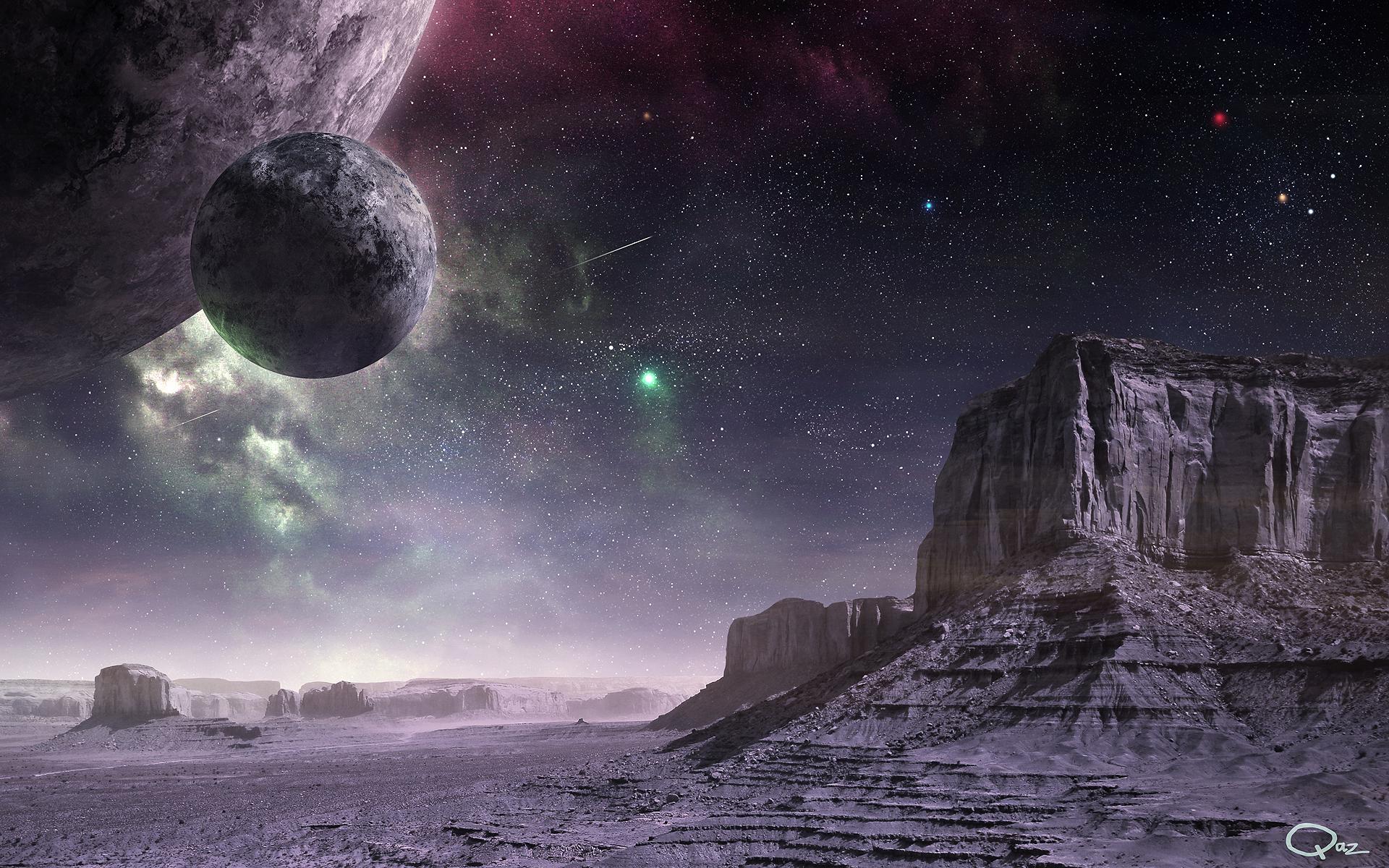 1920x1200 HD desktop wallpaper: Landscape, Fantasy, Planet, Sci Fi download free picture