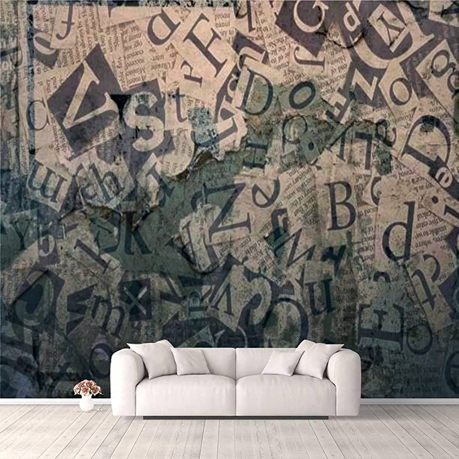 894x894 3D Wallpaper Old Posters Grunge Textures and Background Self Adhesive Bedroom Living Room Dormitory Decor Wall Mural Stick and Peel Background Wall Ceiling Wardrobe Sticker : Tools & Home Improvement