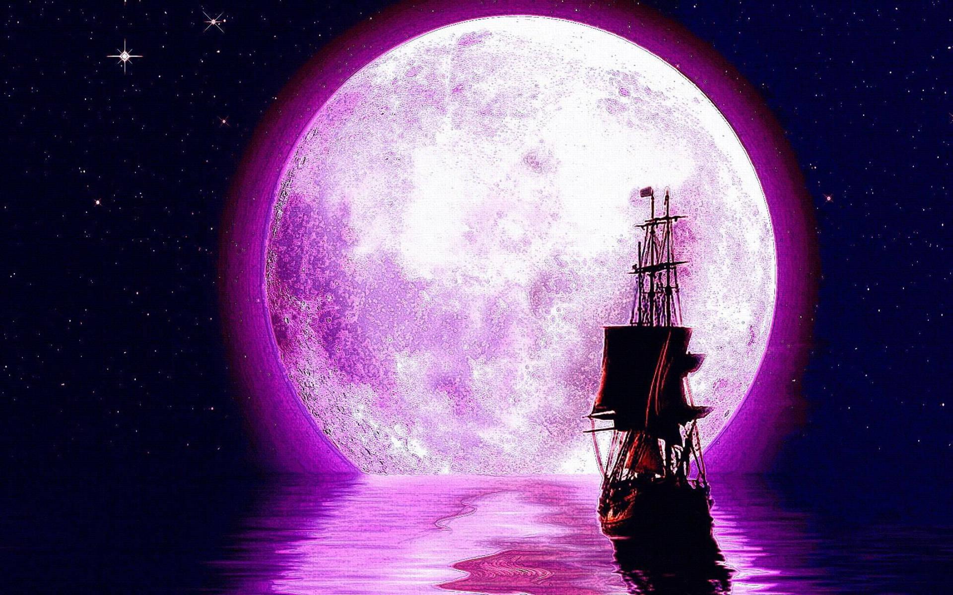 1920x1200 Galaxy Moon Wallpaper for FREE