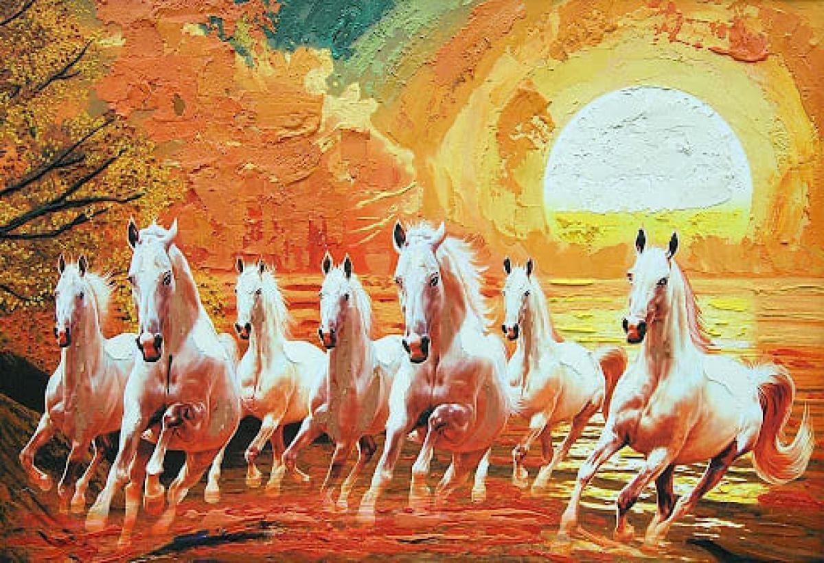 1200x820 Seven Horses Painting Direction According to Vastu Shastra, Benefits, Significance. seven horses painting as per vastu. Times Property