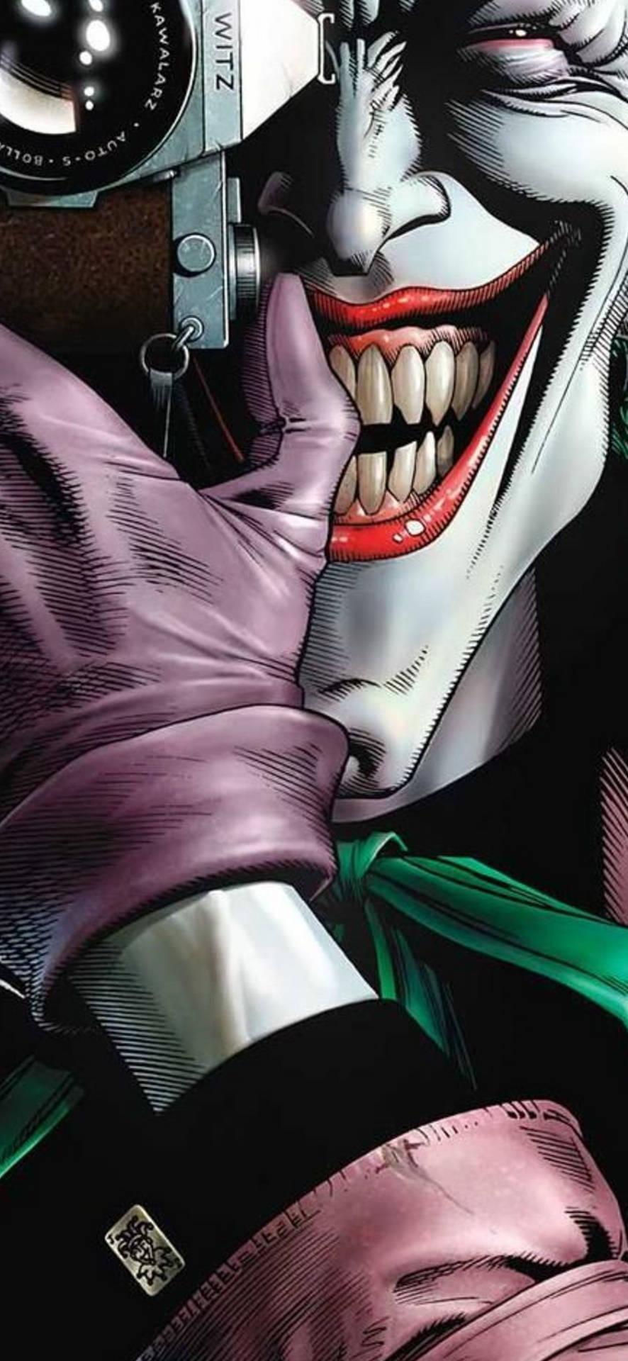 886x1920 Download Joker Punch Hole Wallpaper