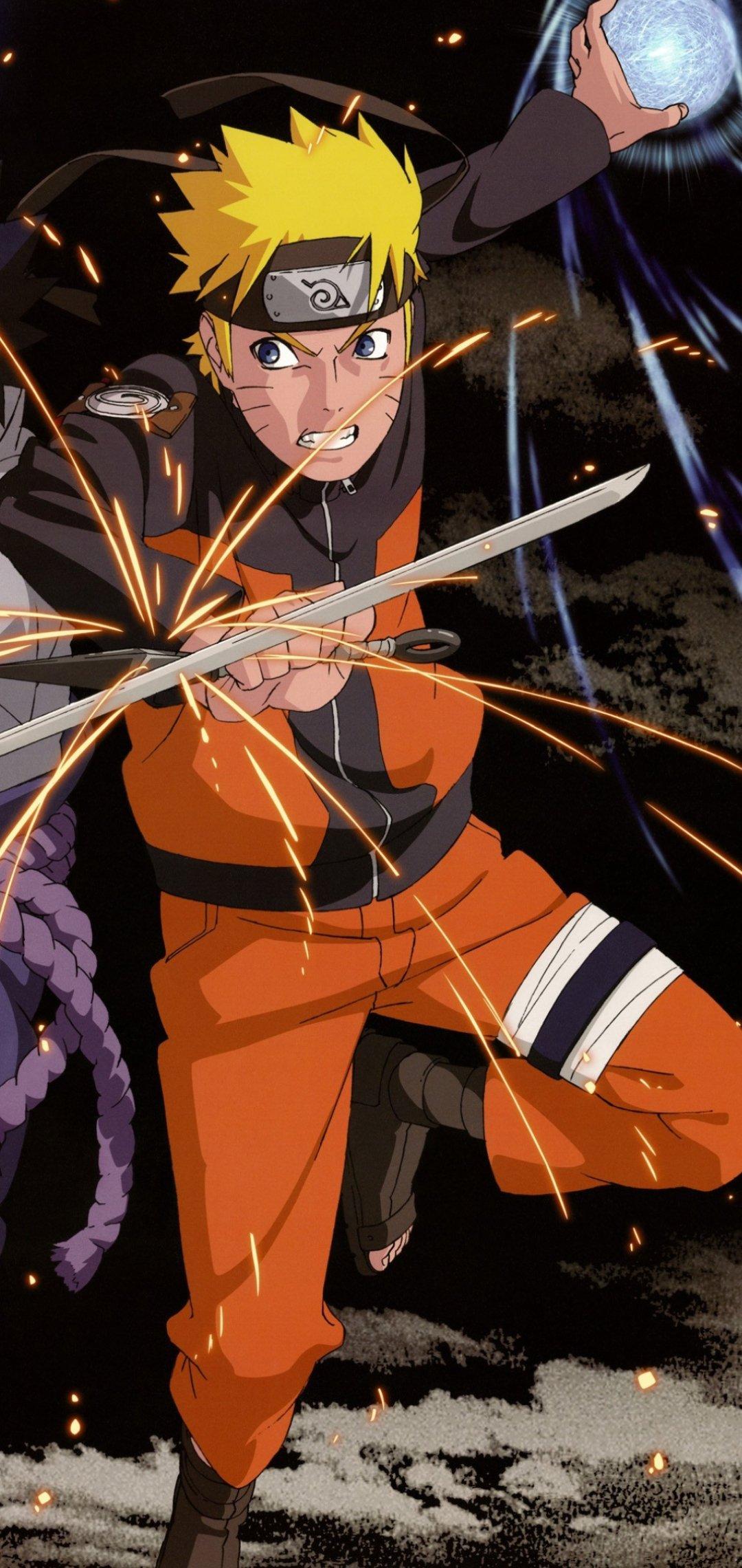 1080x2280 Naruto Rasengan By Njess1221 Galaxy S10 Hole Punch Wallpaper