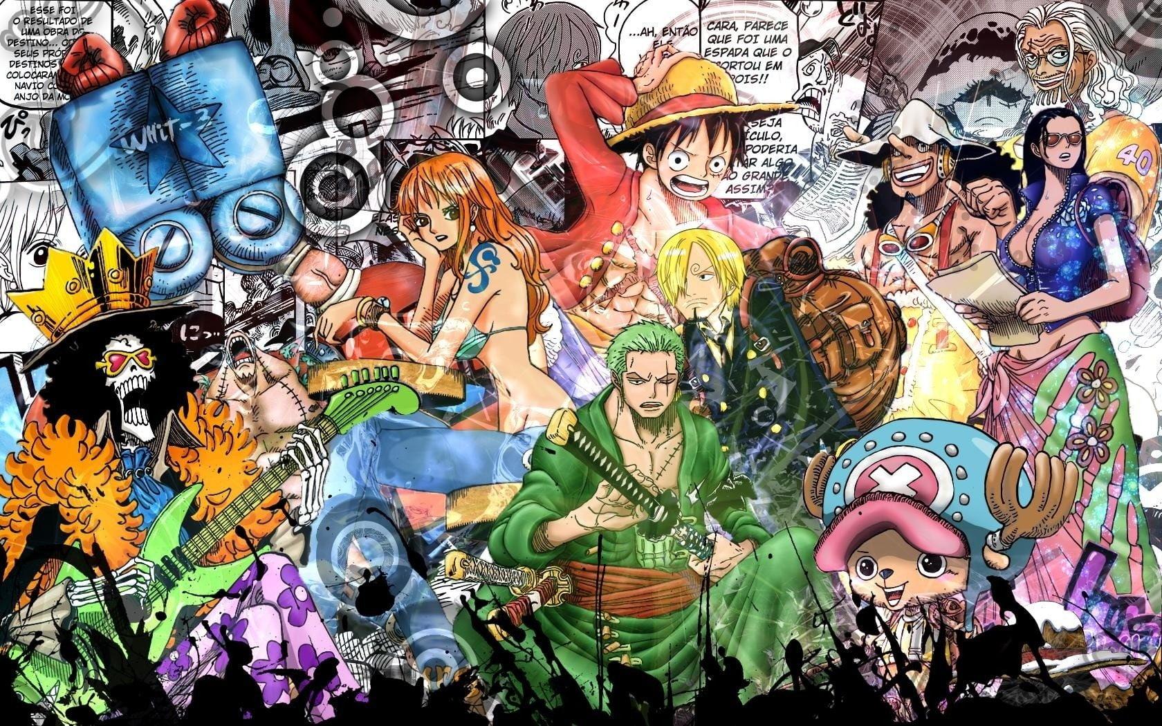 1680x1050 Wallpaper / Franky (One Piece), representation, day, creativity, Tony Tony Chopper, choice, no people, art and craft, festival, indoors, Nami (One Piece), Zoro Roronoa free download