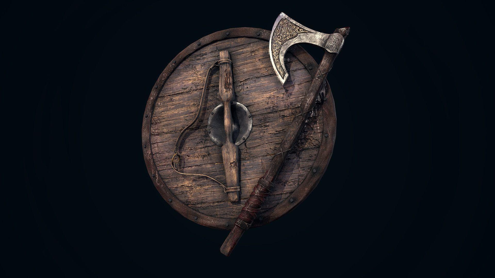 1920x1080 Viking Axe Wallpaper