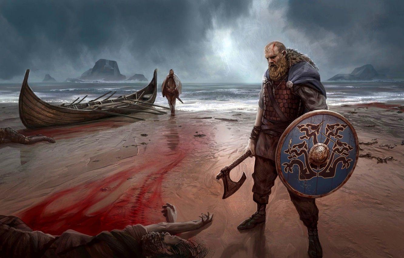 1332x850 Viking Axe Wallpaper