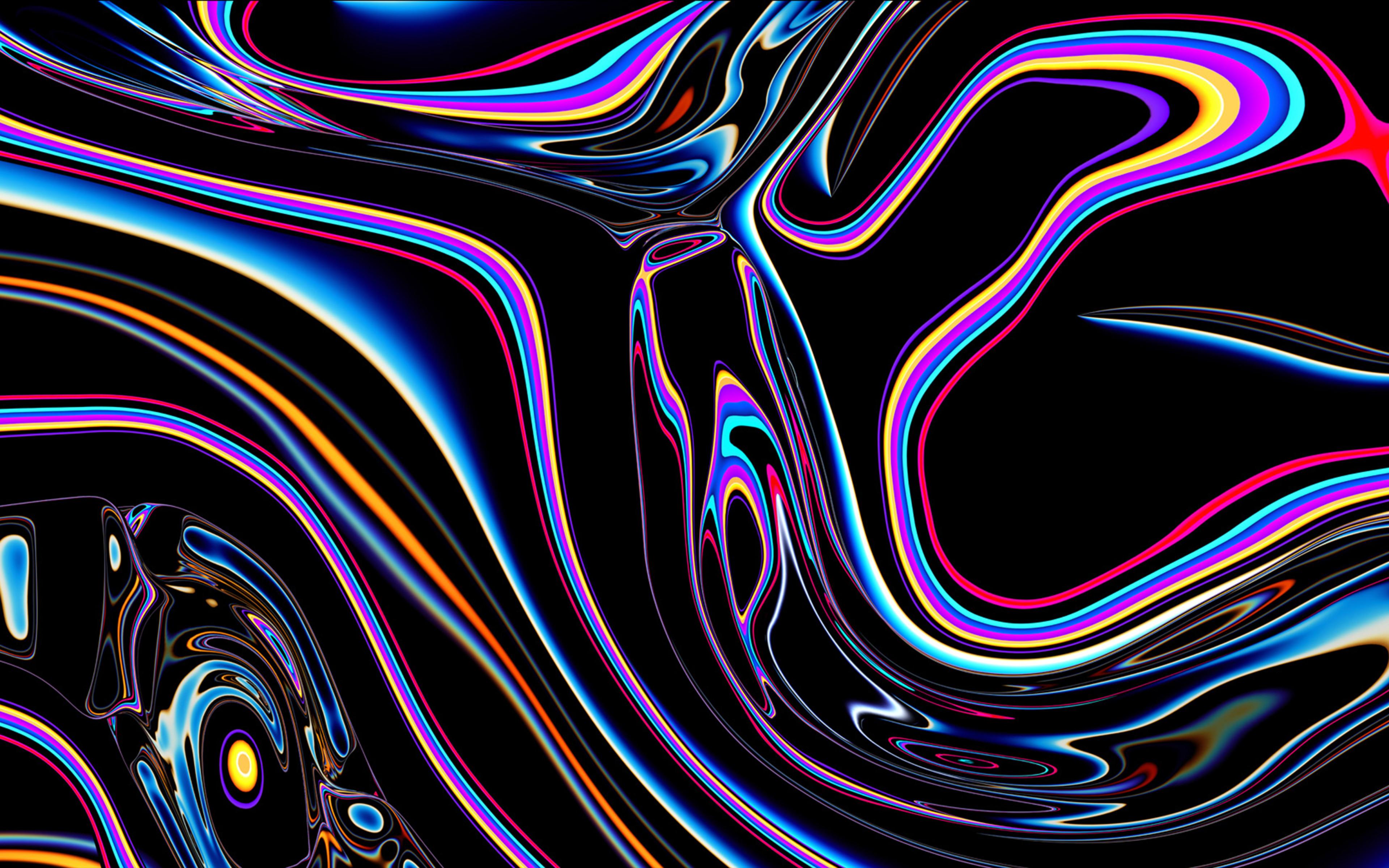 3840x2400 Download wallpaper dark liquid background, 4k, fluid textures, artwork, liquid textures, 3D waves textures, wavy background, water textures, dark background for desktop with resolution 3840x2400. High Quality HD picture wallpaper