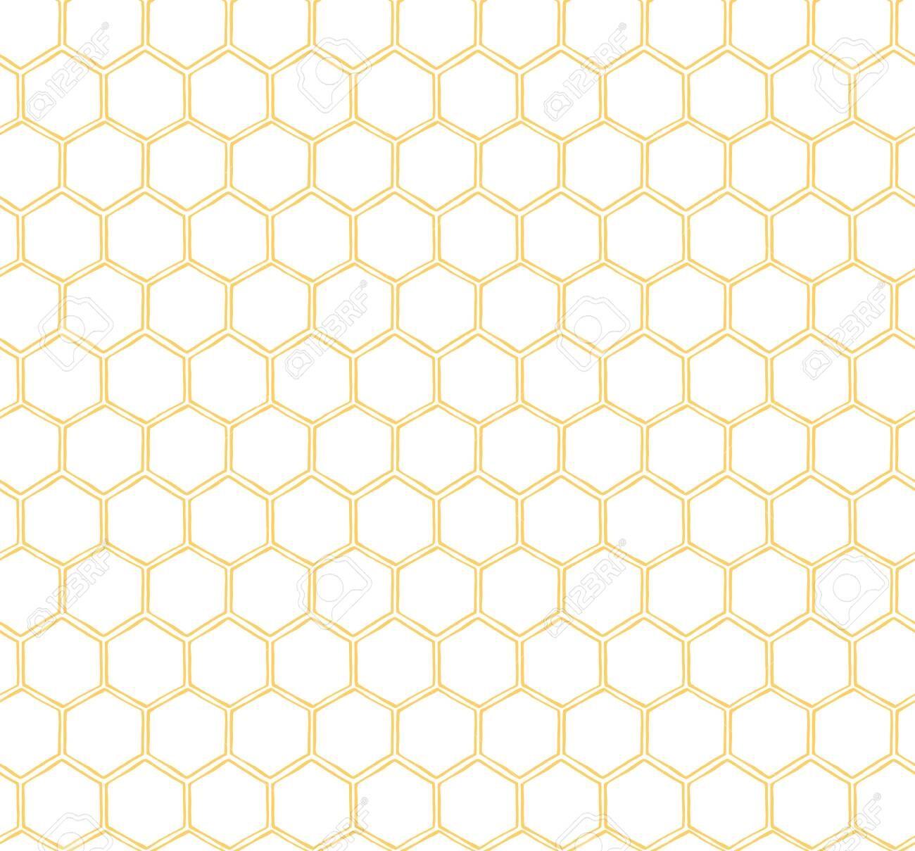 1300x1209 Seamless Honeycomb Pattern Yellow Background Bee Pattern Simple. Royalty Free Clipart, Vectors, And Stock Illu. Yellow background, Honeycomb pattern, Background