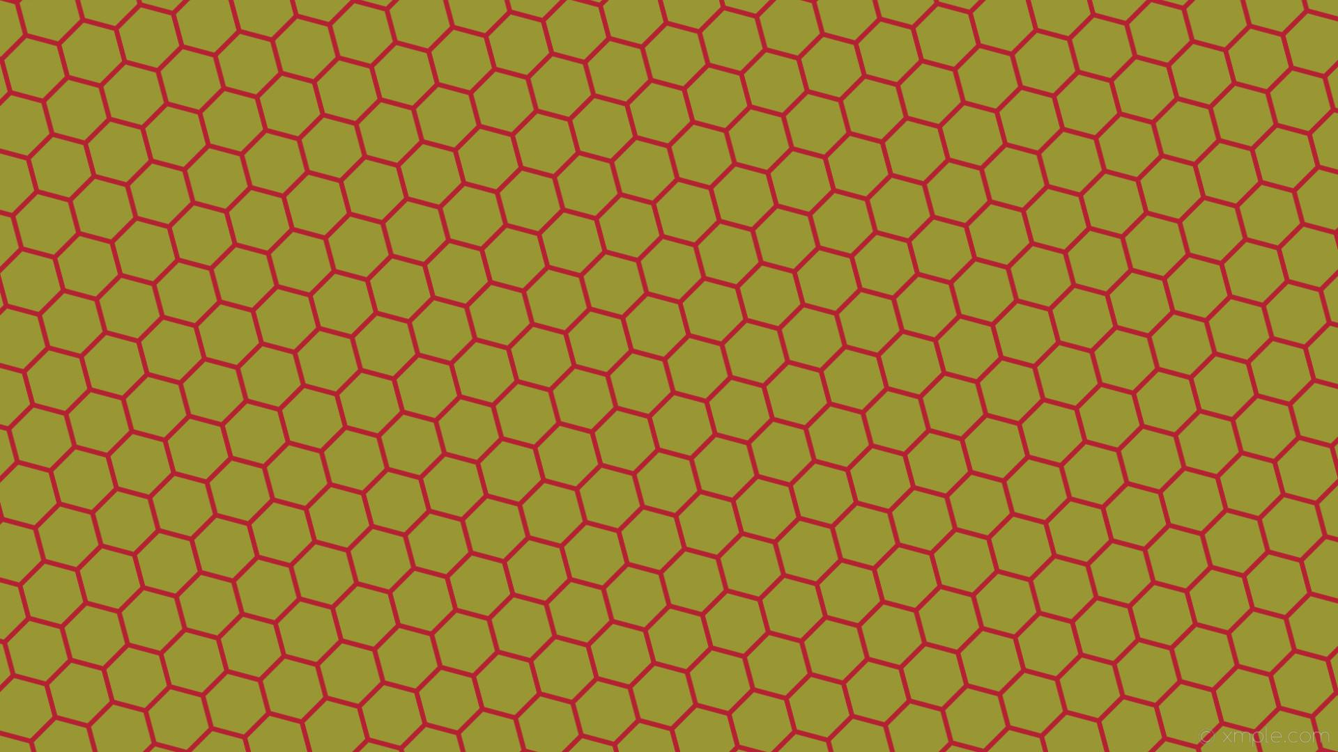 1920x1080 Red Honeycomb Wallpaper
