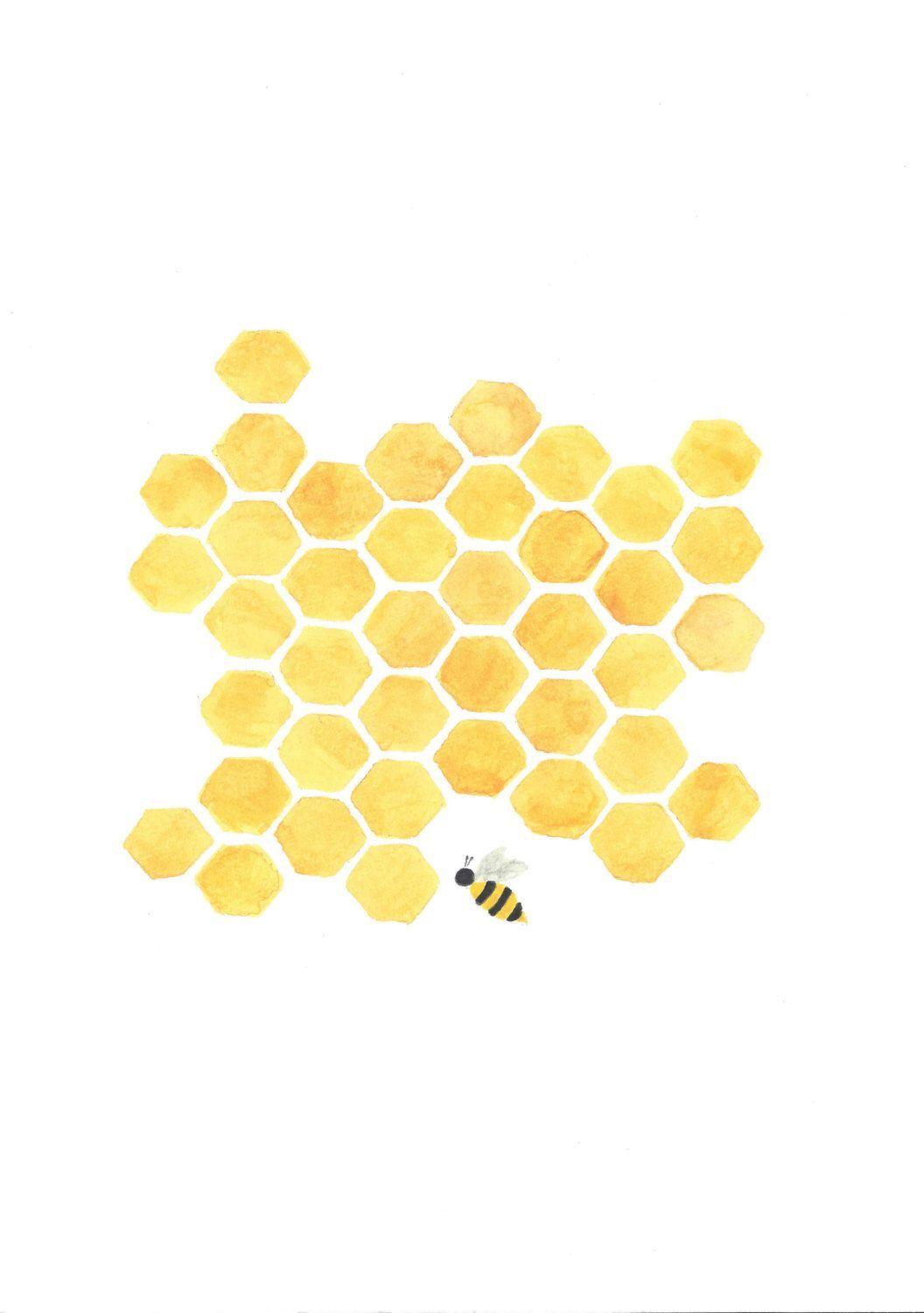 1056x1500 Cute Honeycomb Wallpaper