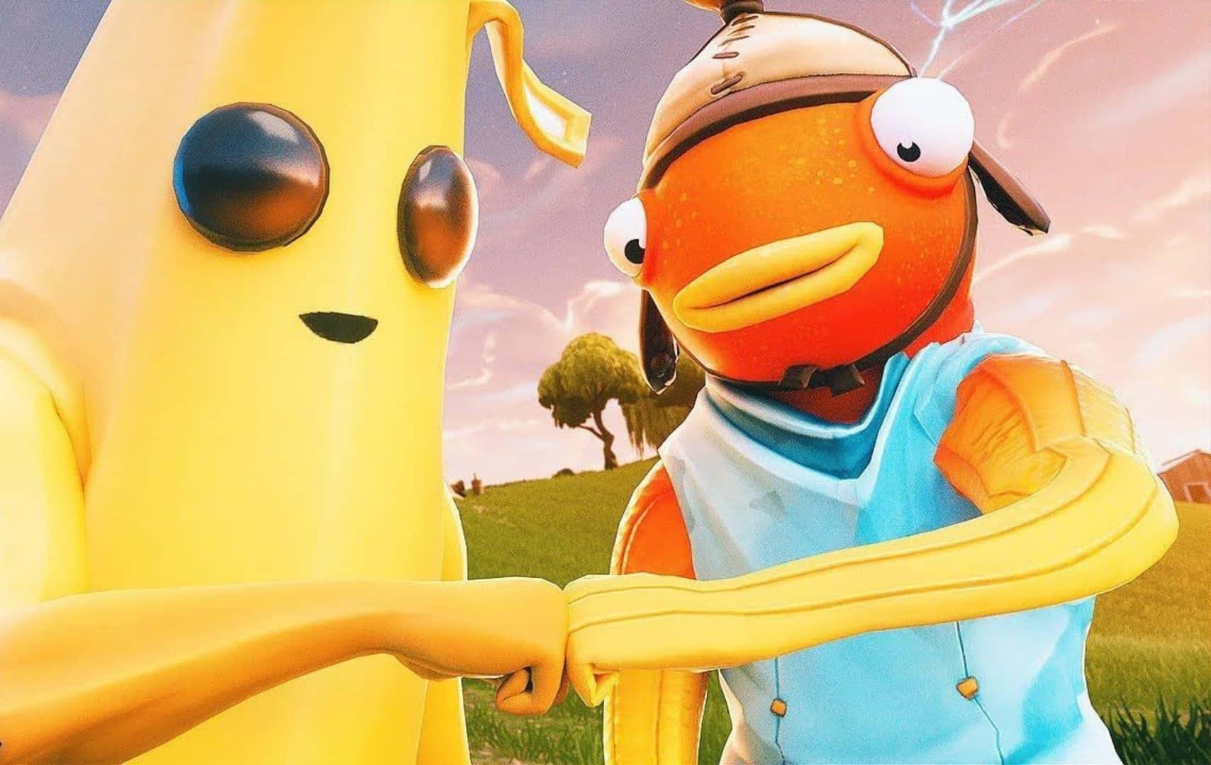 1708x1080 Download Introducing the Iconic Fortnite Fishstick Skin Wallpaper