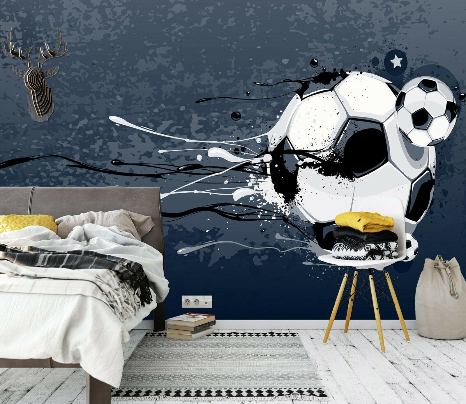 1600x1386 3D Football Pattern KE54 Jesus Religion God Wallpaper Mural Self Adhesive US Bea