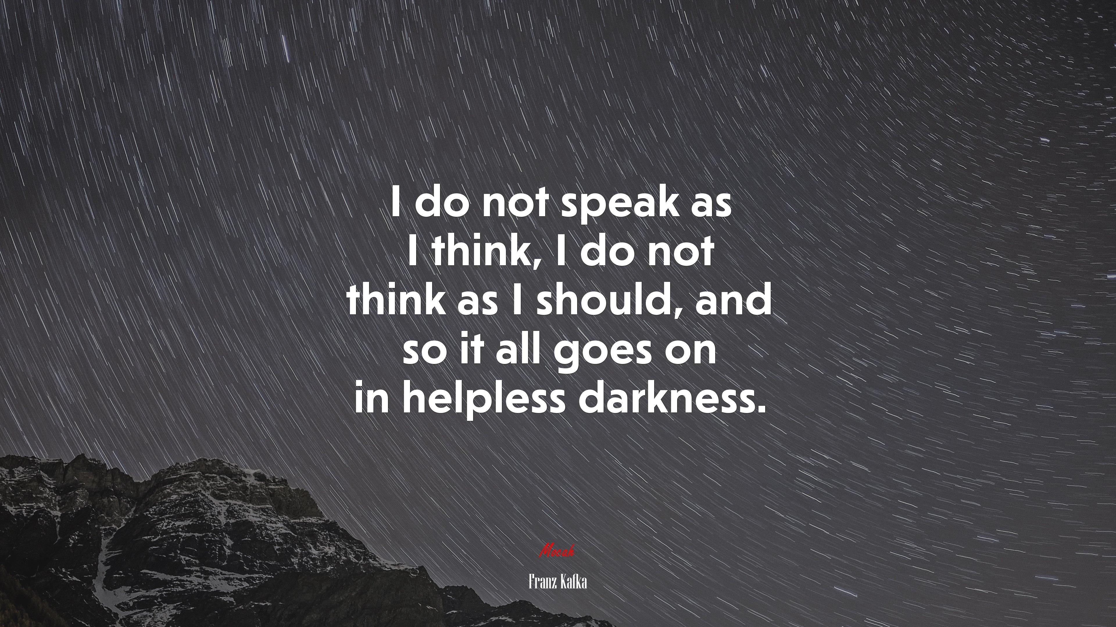 3840x2160 In the fight between you and the world, back the world. Franz Kafka quote Gallery HD Wallpaper