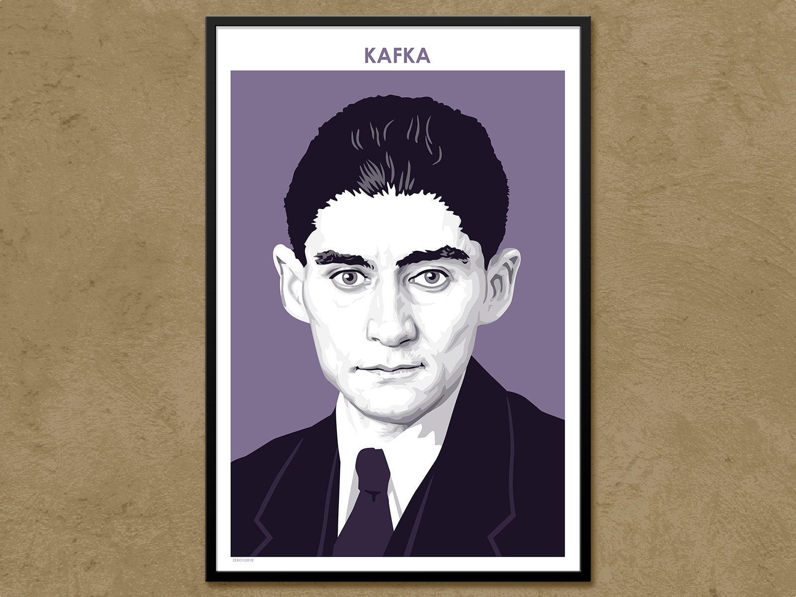 1600x1200 Franz Kafka Author Poster Literary Poster Writer Gift