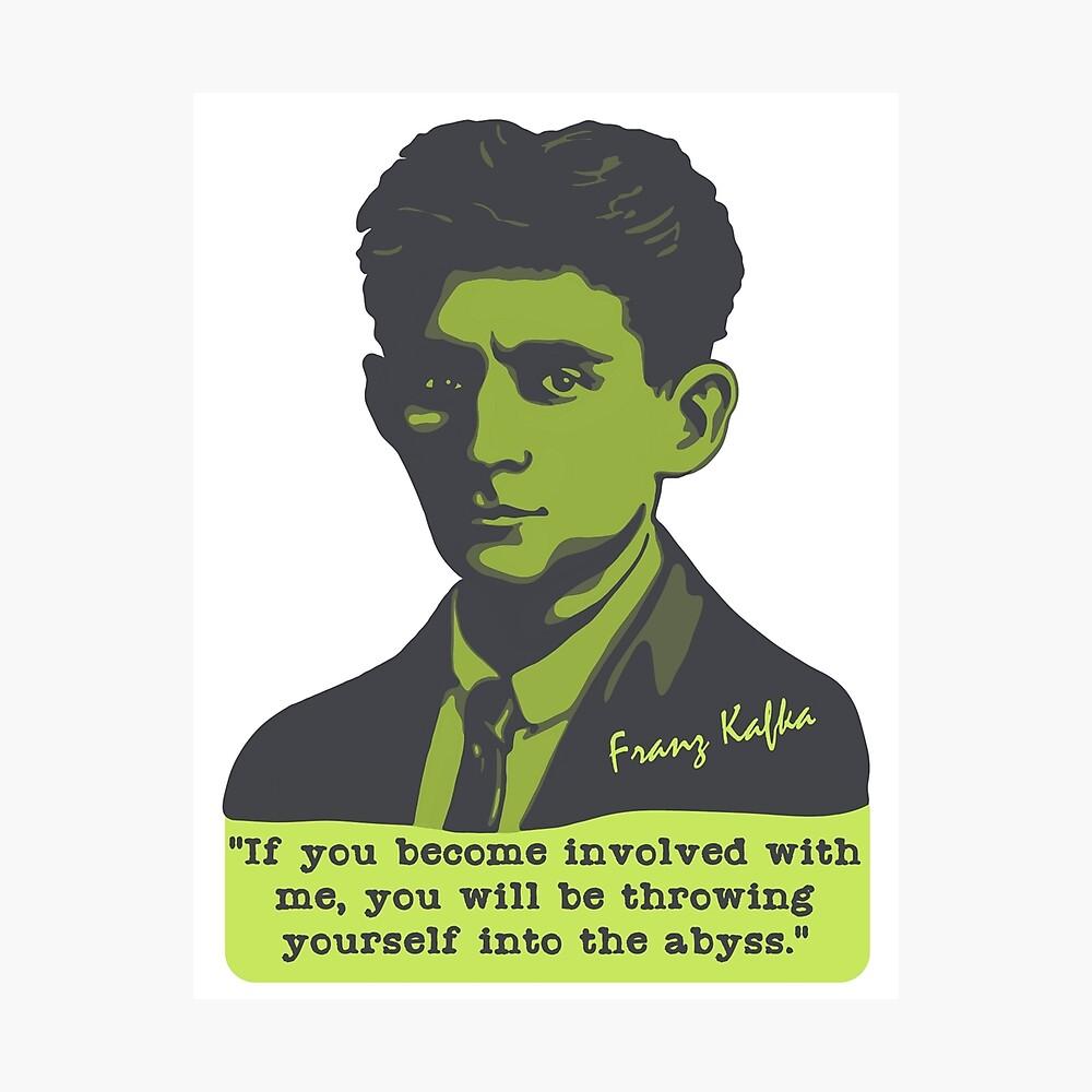 1000x1000 Franz Kafka Portrait and Quote Poster