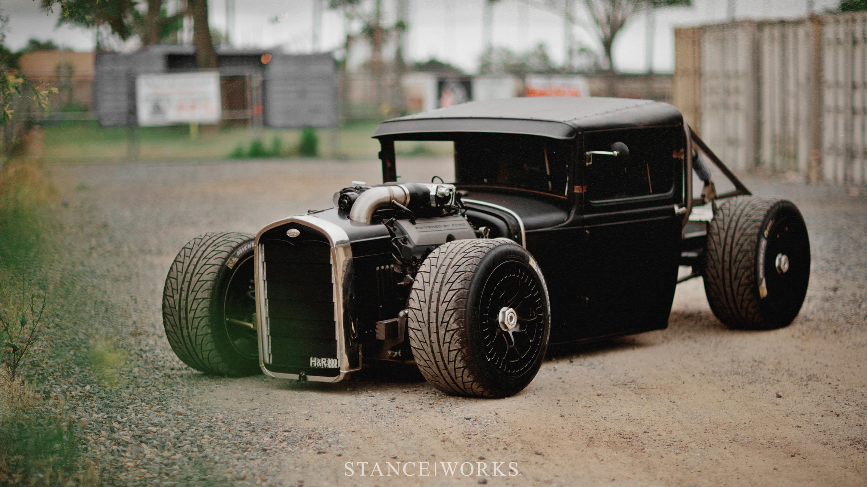 2880x1620 Mike Burroughs Ford Model A Black 1931 Coyote Desktop Wallpaper