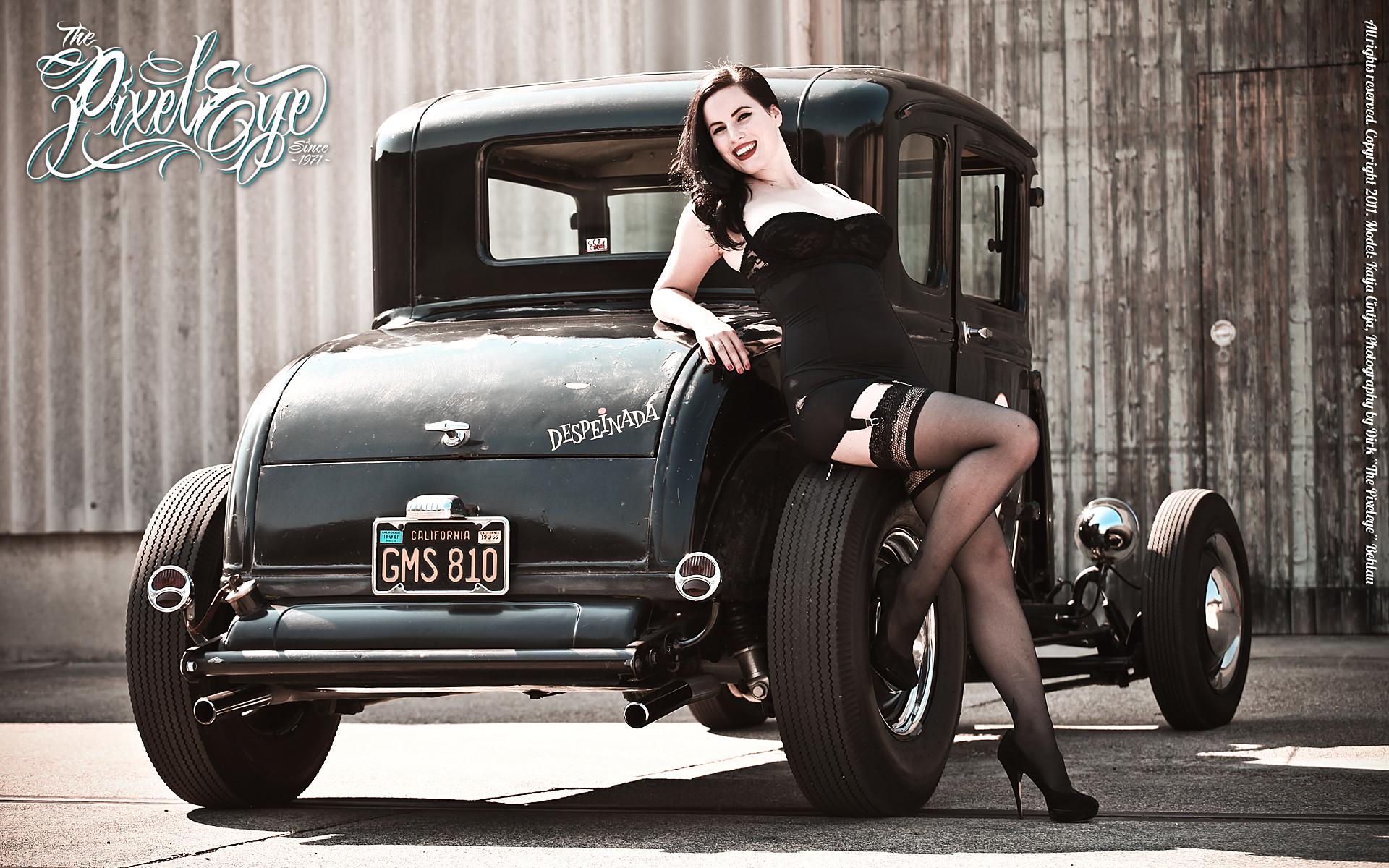 1920x1200 Katja Cintja & the Ford Model A Coupe Hot Rod