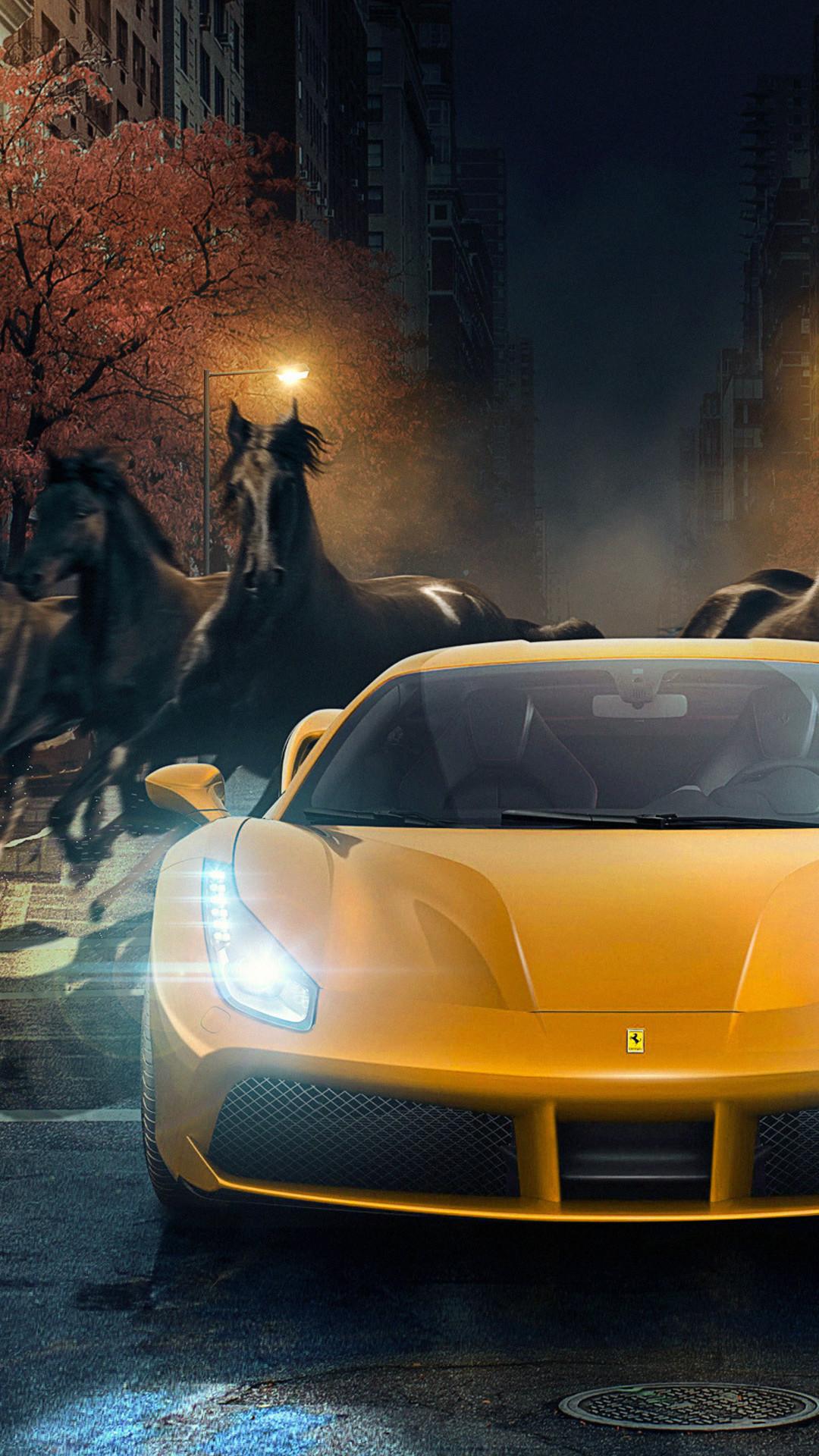 1080x1920 1080x1920 ferrari ferrari, cars, hd, artist, behance for iPhone 8 wallpaper