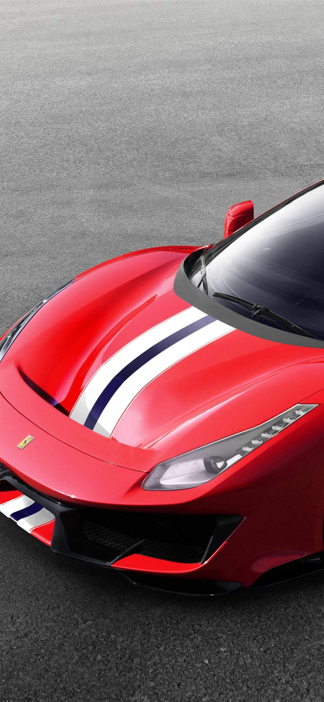 1284x2778 ferrari 488 pista iPhone Wallpaper Free Download