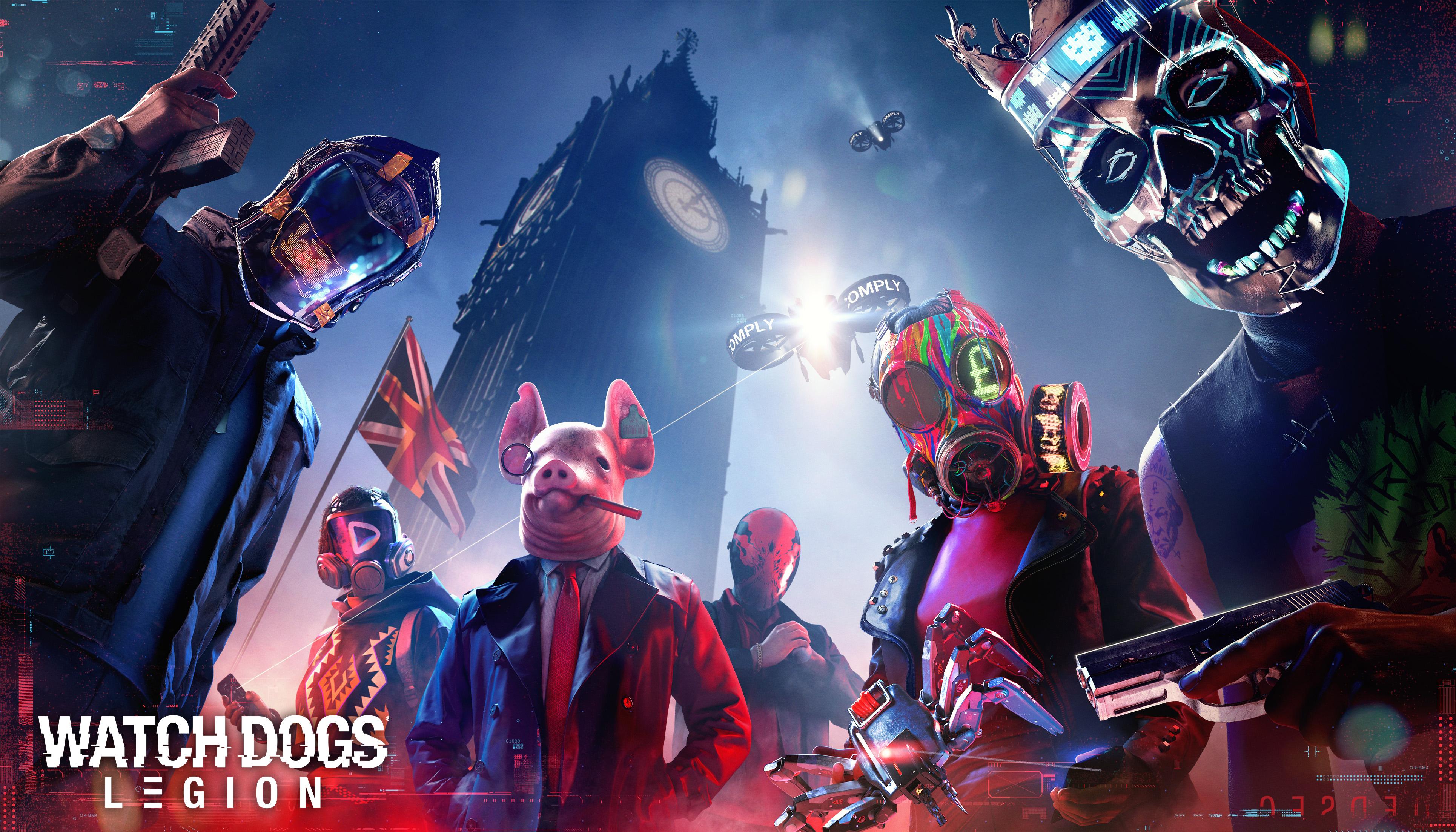 3860x2206 Watch Dogs: Legion Wallpaper 4K, PC Games, PlayStation Games