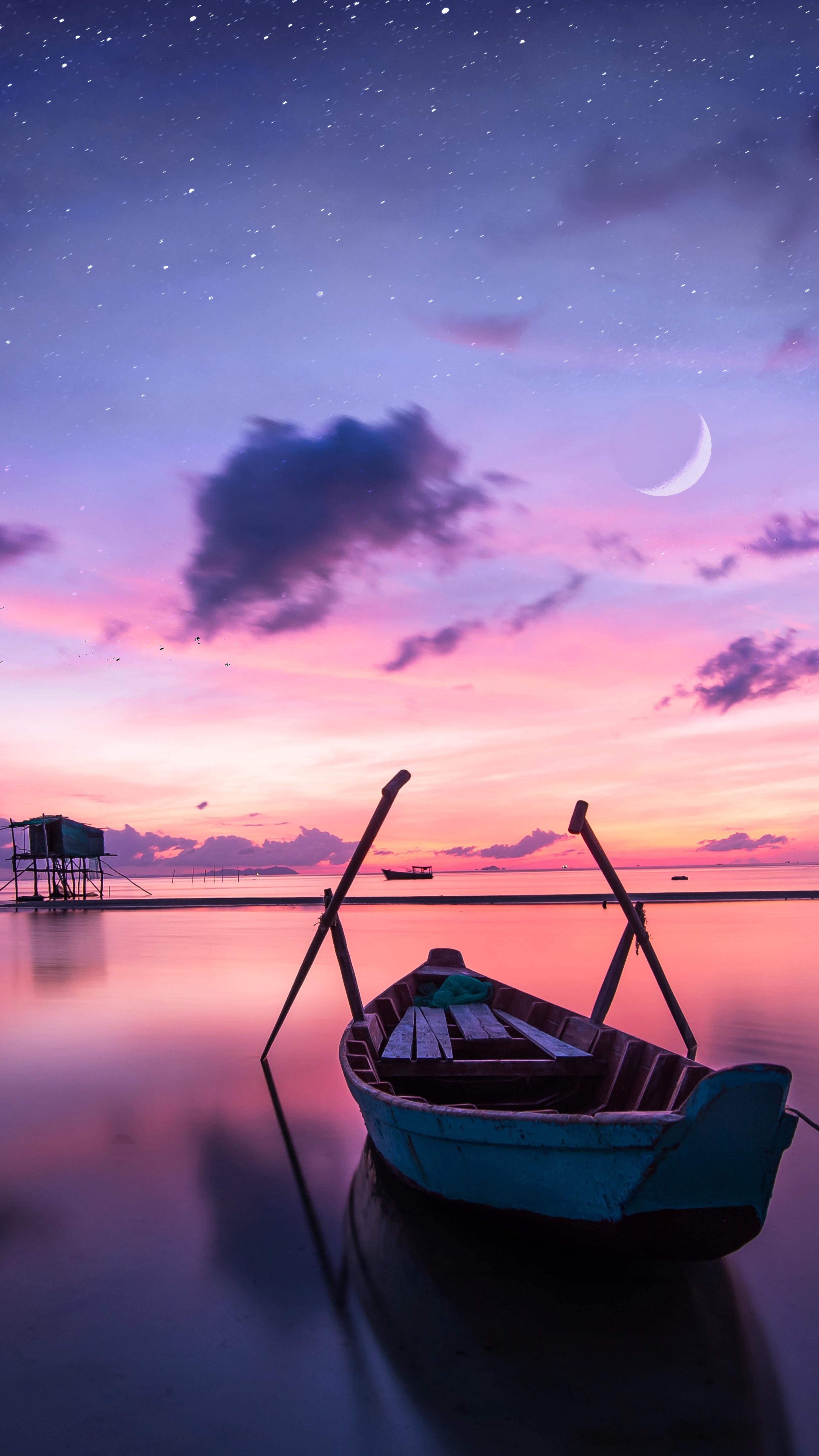 3240x5760 Wallpaper Ship, Boat, Smartphone, Apples, Cloud, Background Free Image