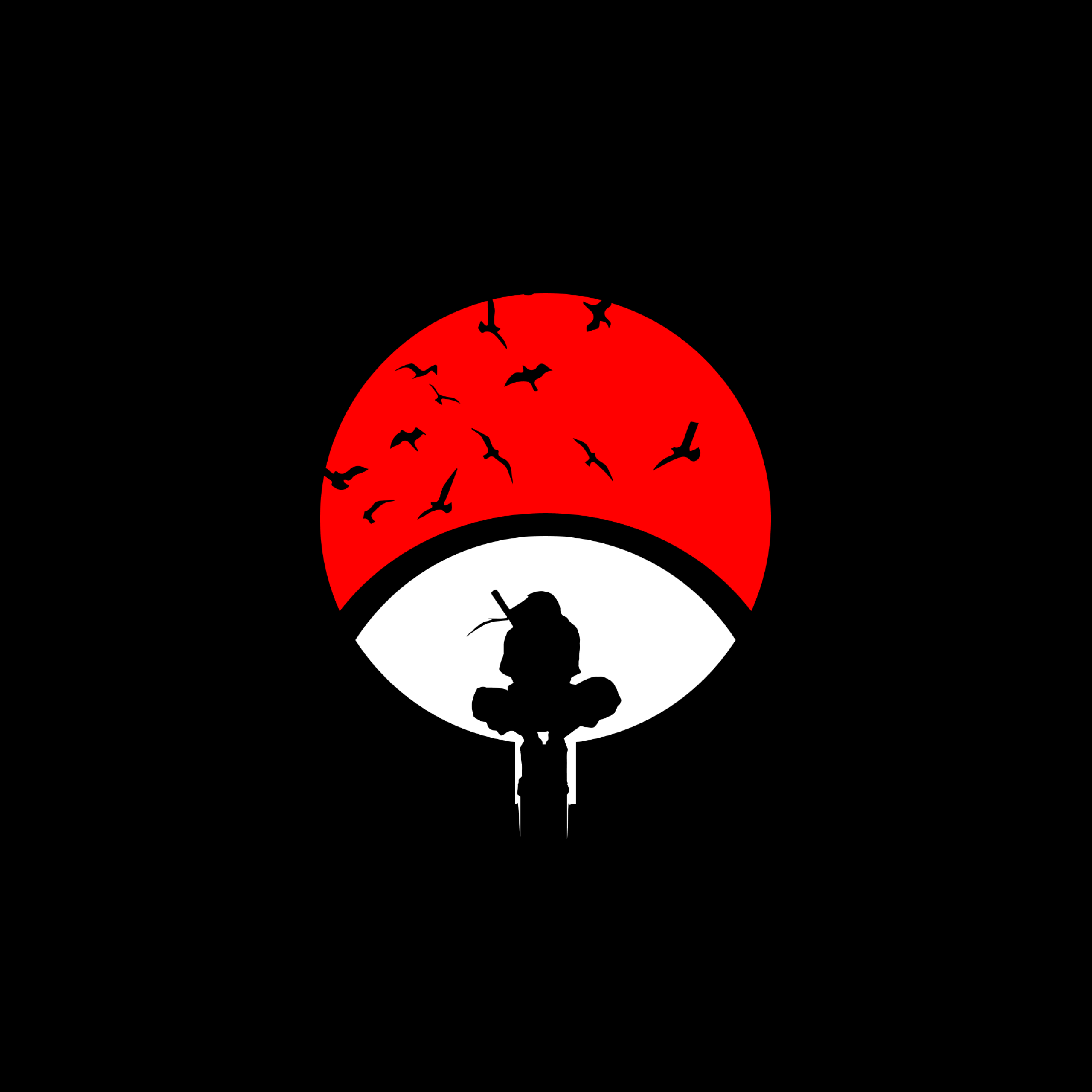 2560x2560 Itachi Uchiha Wallpaper 4K, Naruto, Black Dark