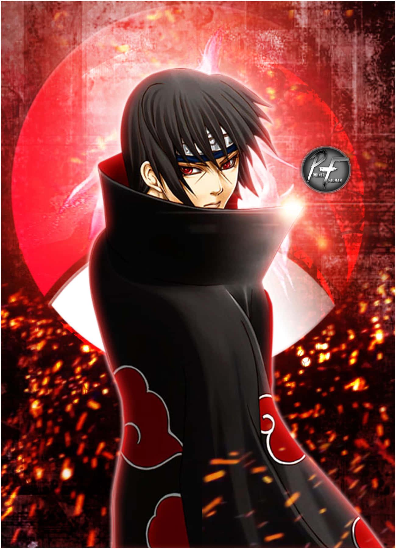 1300x1800 Download Naruto Itachi And Uchiha Clan Logo Wallpaper
