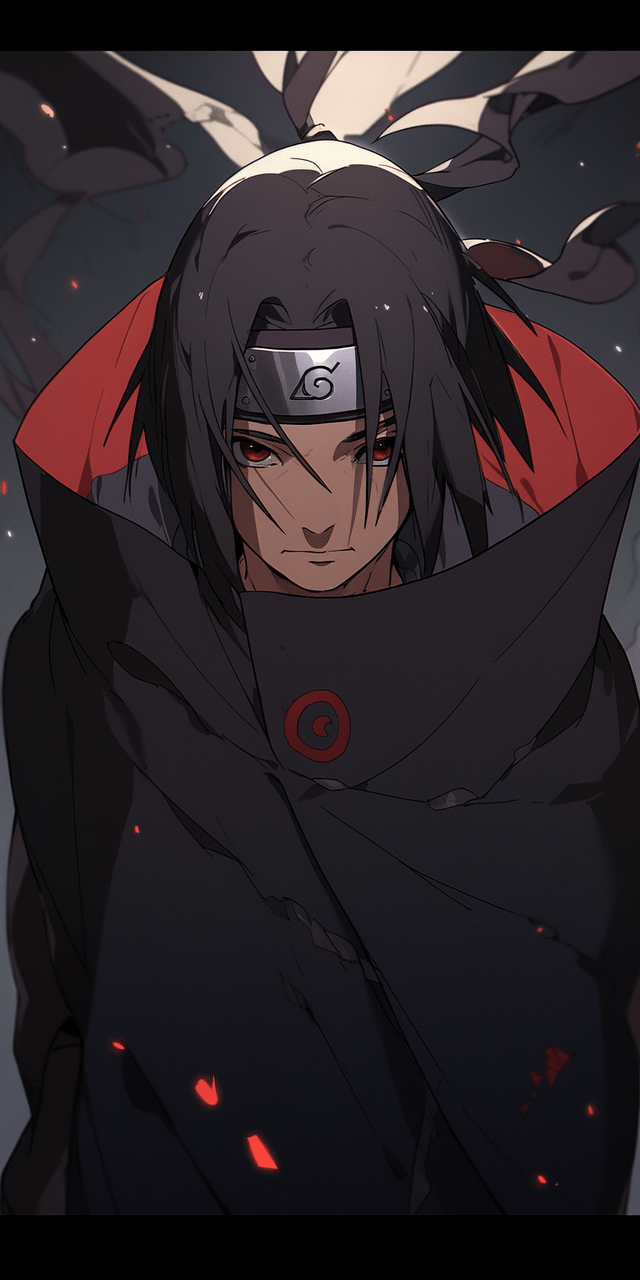 640x1280 Itachi Uchiha Phone Wallpaper Created With Midjourney