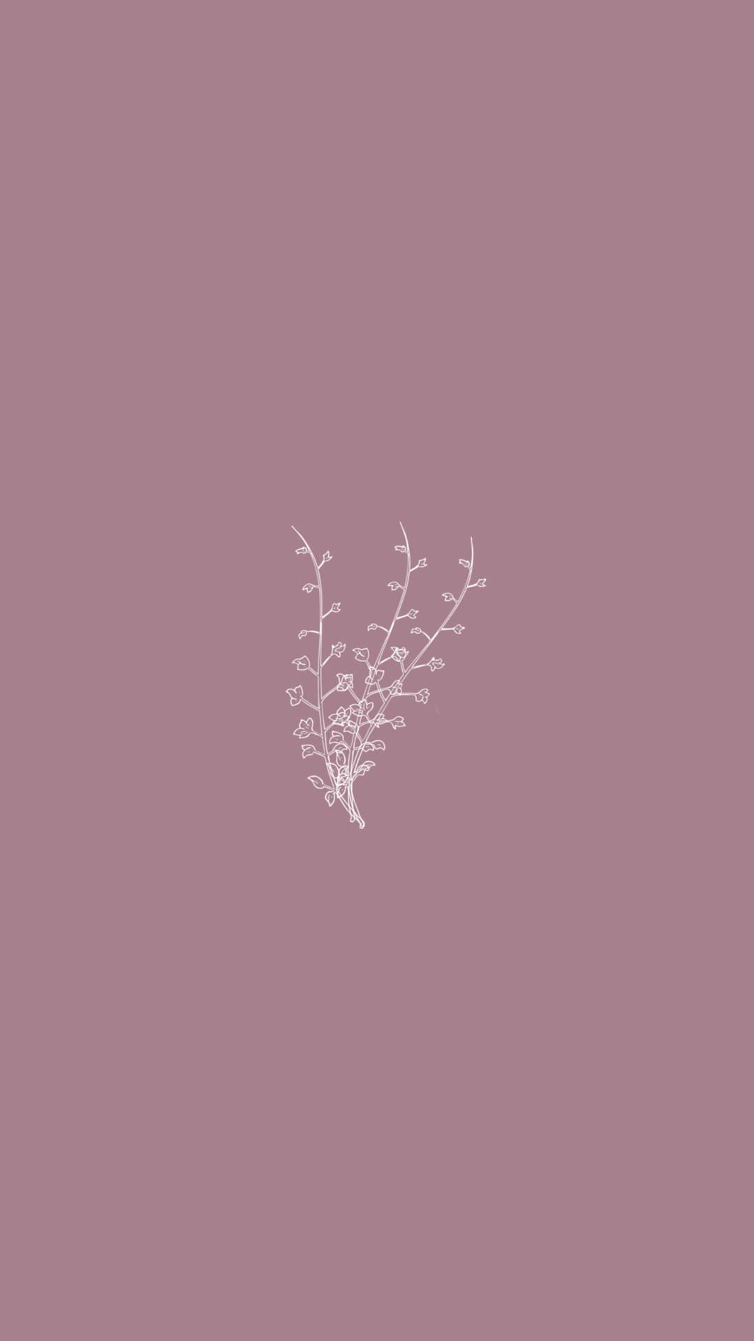 1080x1920 Download Pastel iPhone Minimalist Leaf Art Wallpaper
