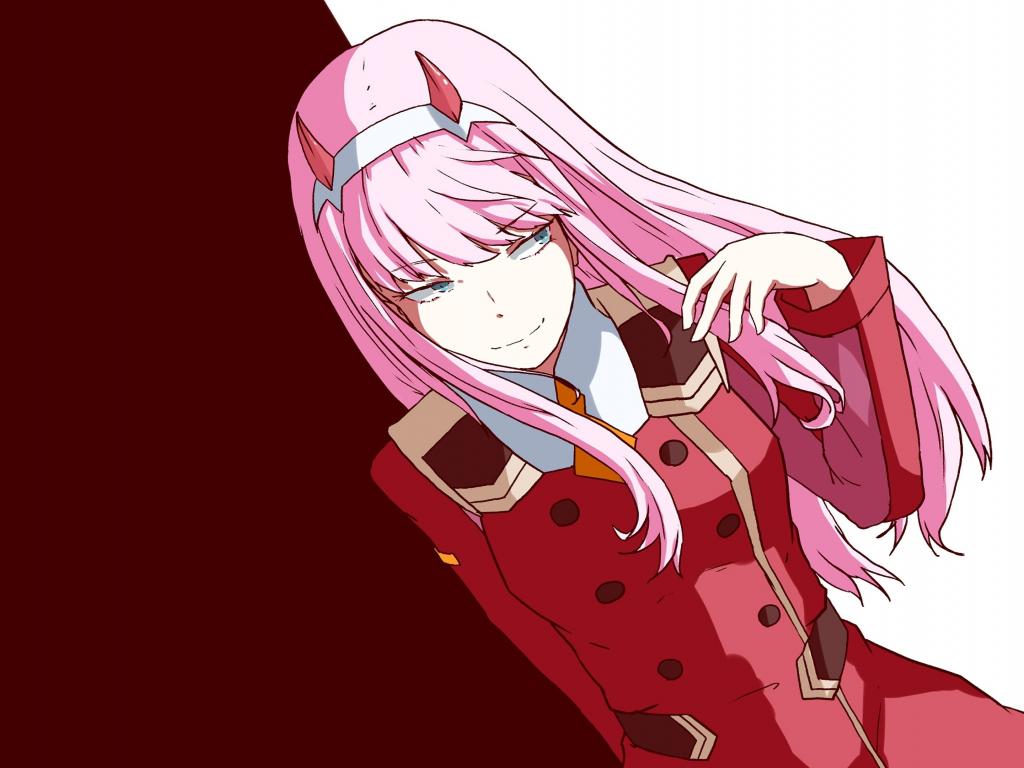 1024x768 Wallpaper artwork, anime girl, darling in the franxx, zero two desktop wallpaper, HD image, picture, background, 2ed97f