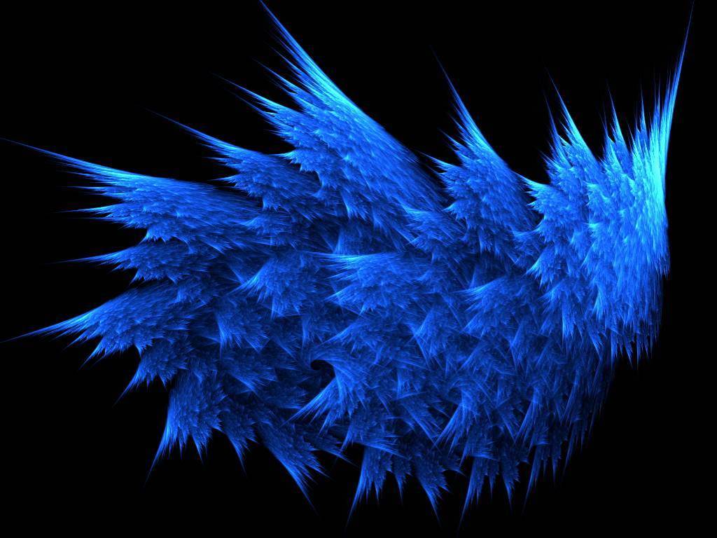 1024x768 Blue Wings wallpaper. Blue Wings