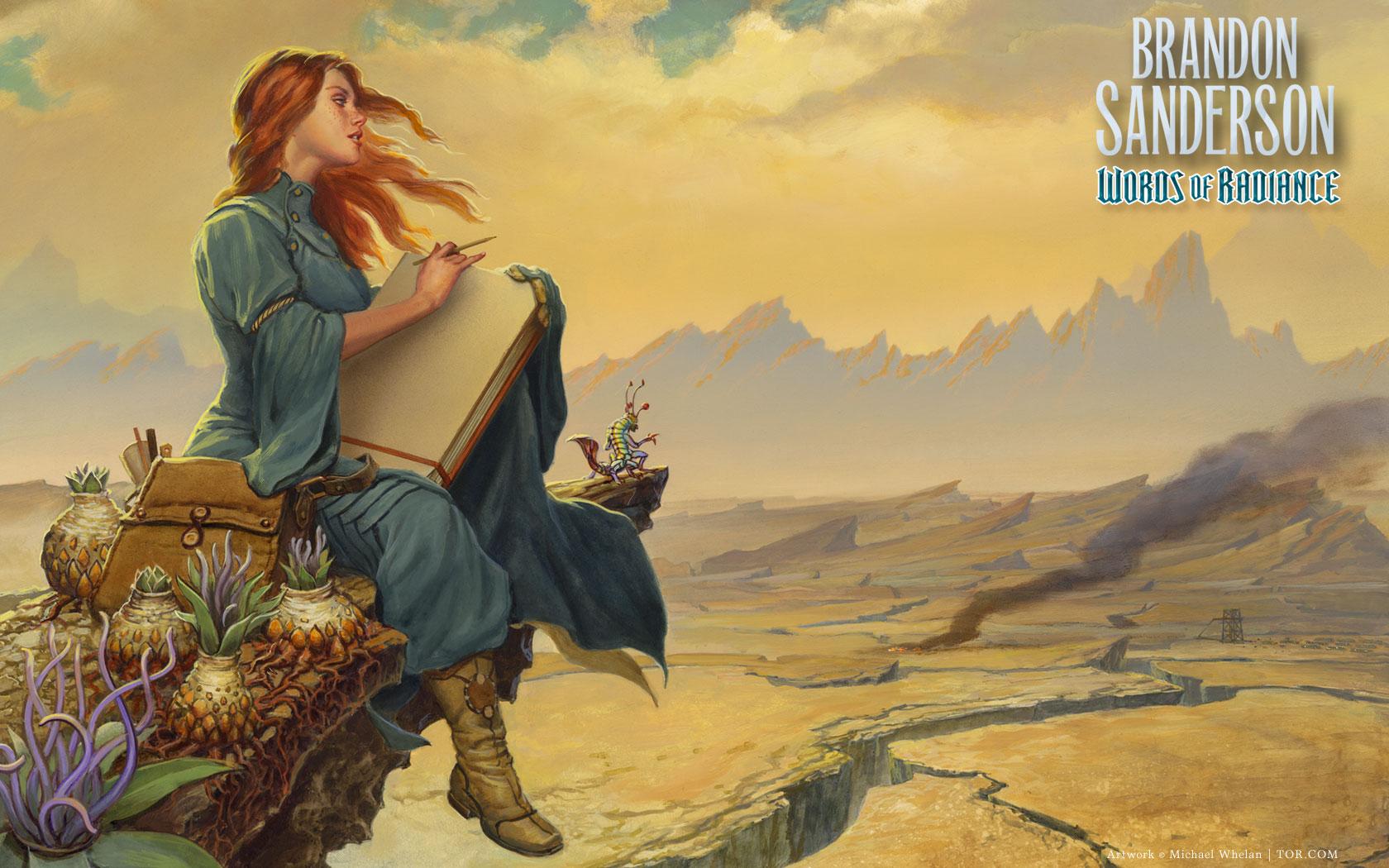 1680x1050 Download a Words of Radiance Wallpaper Featuring Shallan