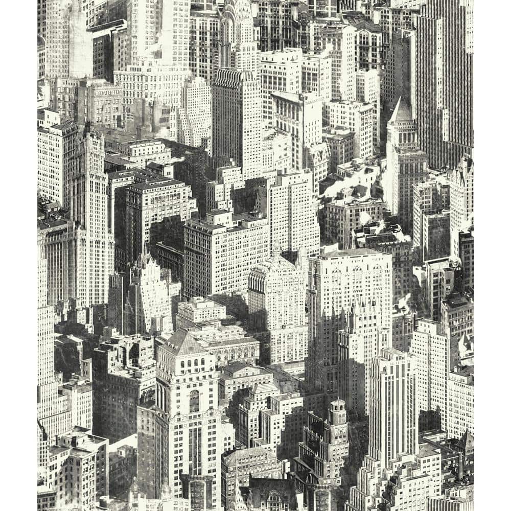 1000x1000 RoomMates New York City Peel and Stick Wallpaper (Covers 28.18 sq. ft.) RMK9042WP Home Depot