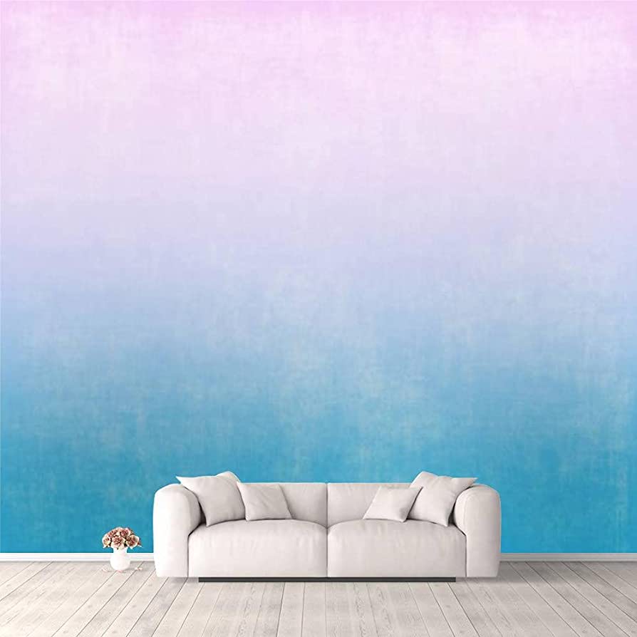 894x894 3D Wallpaper Background Pink Blue Light Gradient Grunge Pastel Ombre Morning Summer Self Adhesive Bedroom Living Room Dormitory Decor Wall Mural Stick And Peel Background Wall Ceiling Wardrobe Sticker