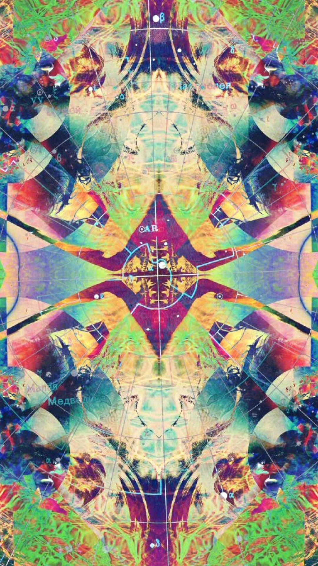 1080x1920 Trippy Abstract Cool Colorful HD Wallpaper for Desktop and Mobiles