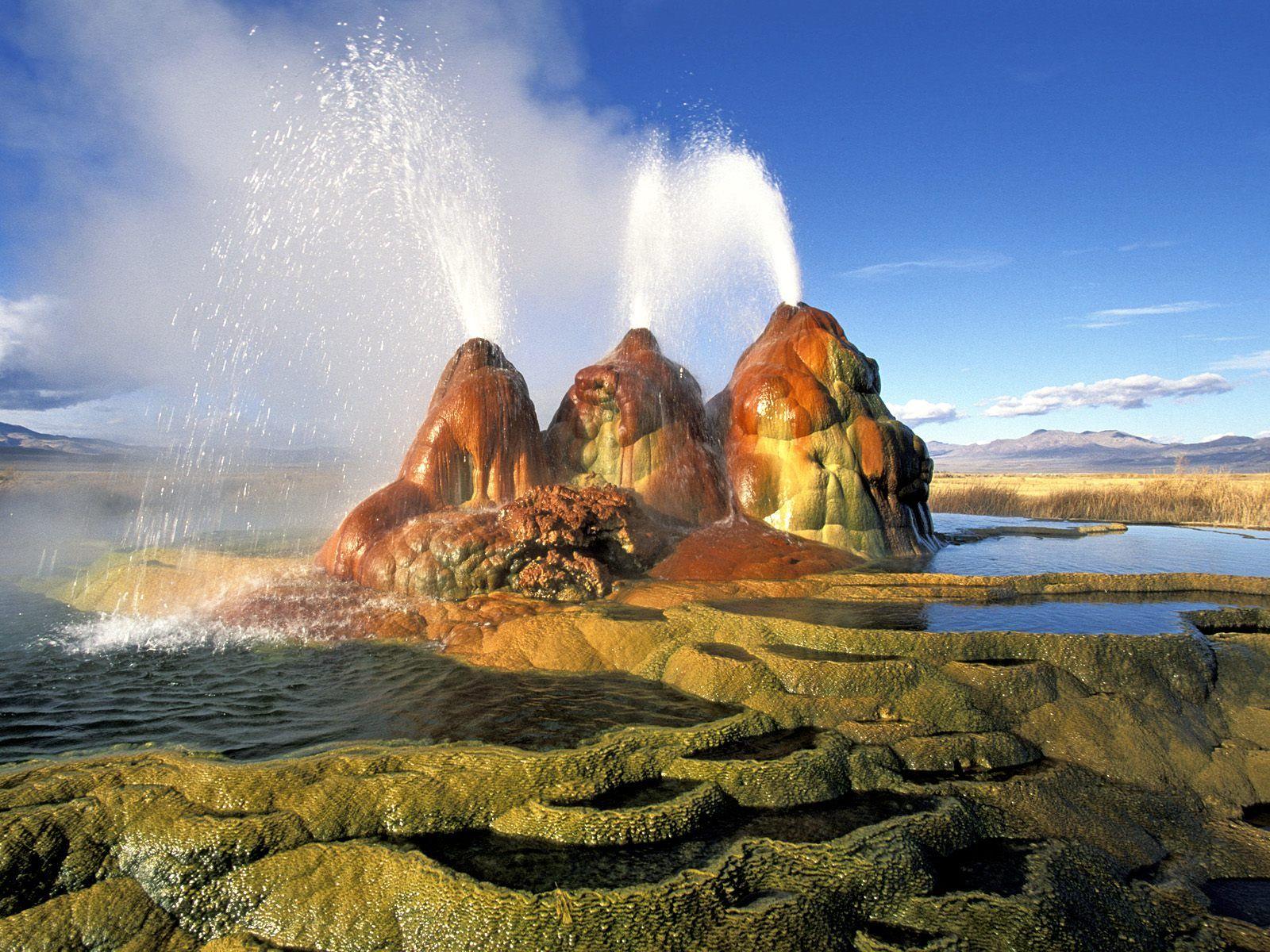 1600x1200 Geyser Black Rock (Nevada) USA. Fly geyser, Black rock desert, Black rock desert nevada