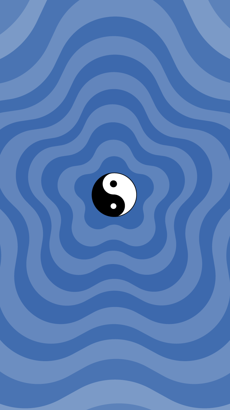 750x1334 yin yang aesthetic wallpaper. Papel de parede rap, Ideias de papel de parede, Papéis de parede escuros para celular