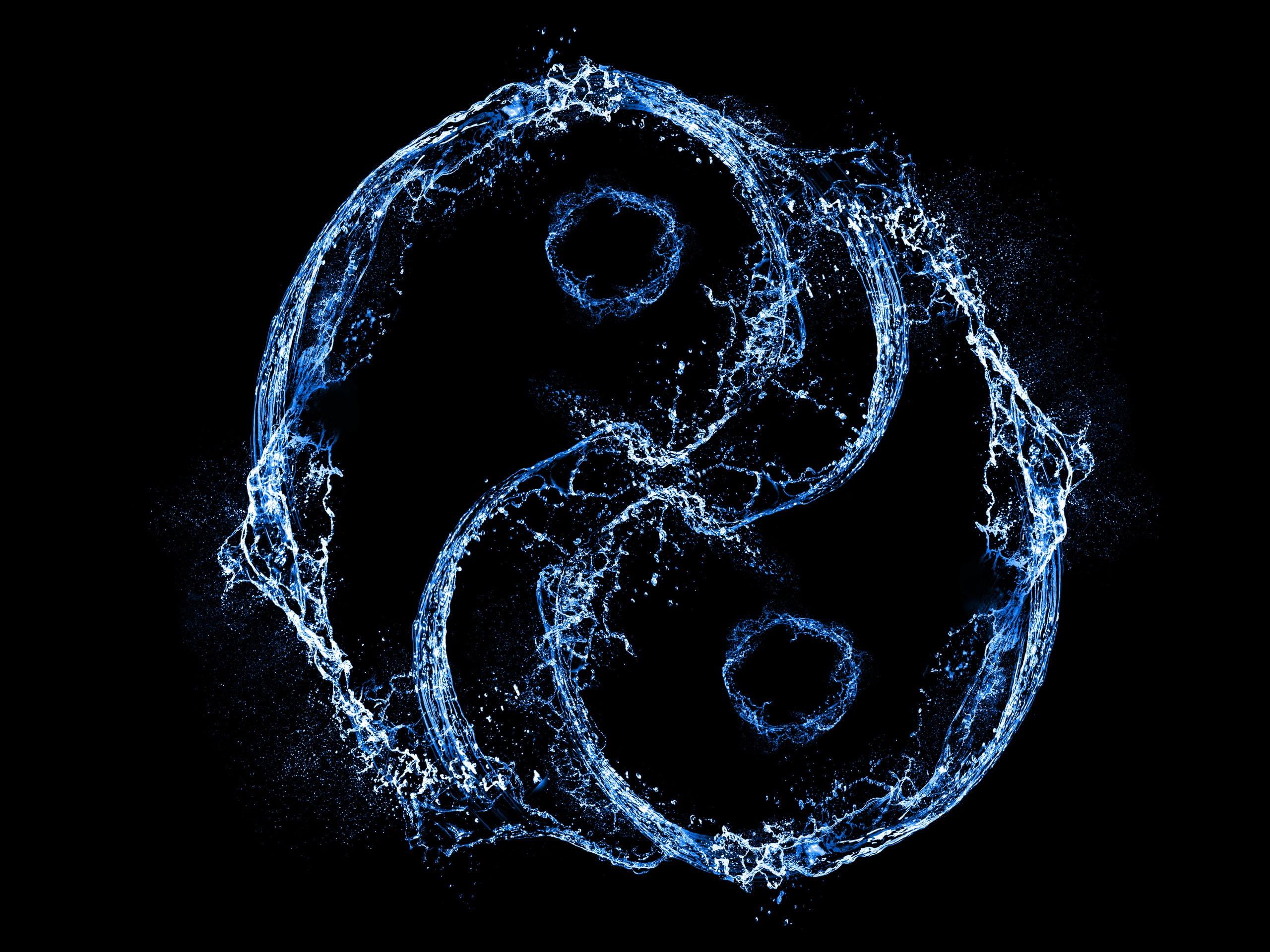 2560x1920 Wallpaper / flowing, yang, flame, background, water, light Phenomenon, connection, futuristic, illustration, creativity, squirt, vibrant Color, communication free download