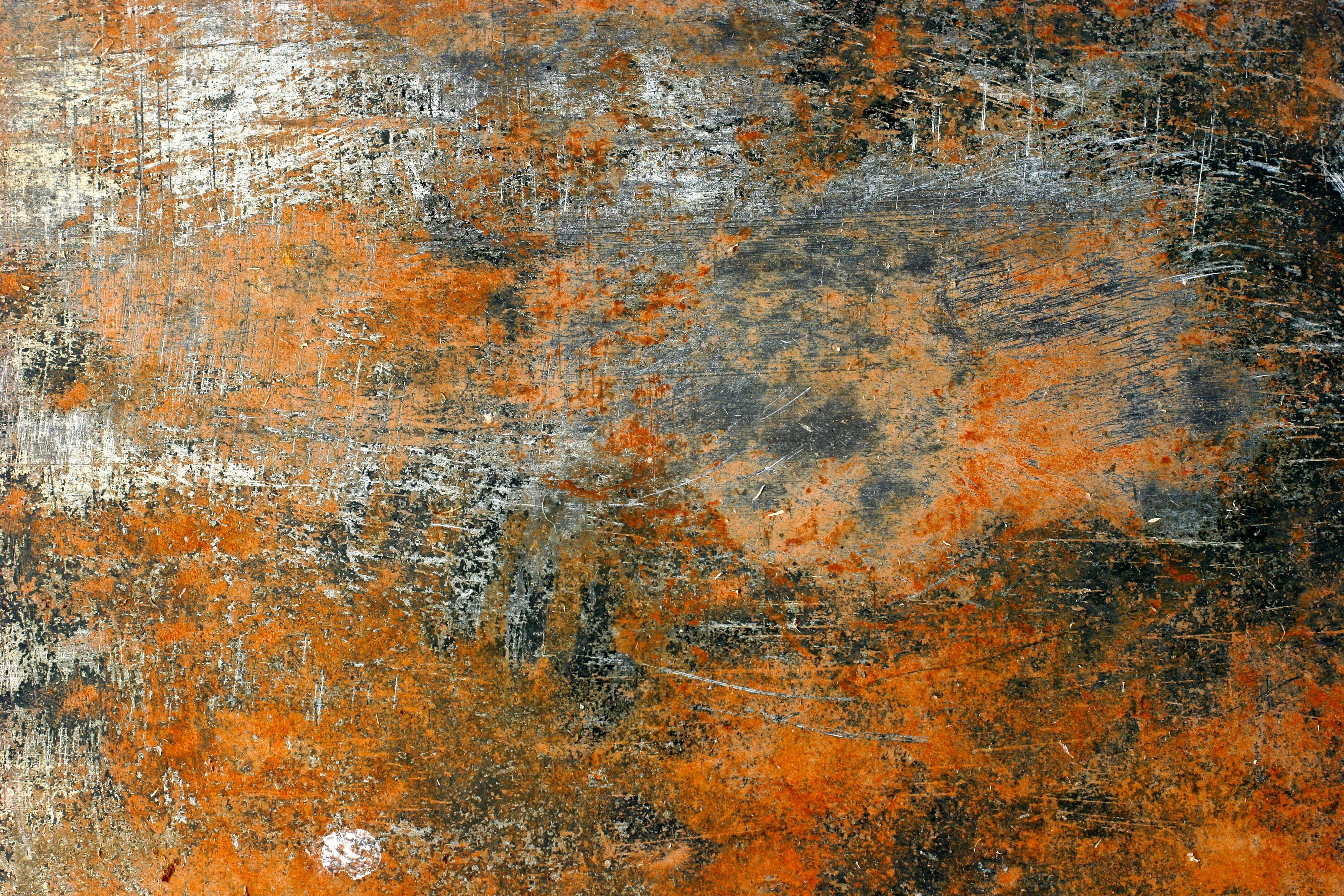 3504x2336 simple, scratches, metal, grunge, orange, rust, texture Gallery HD Wallpaper