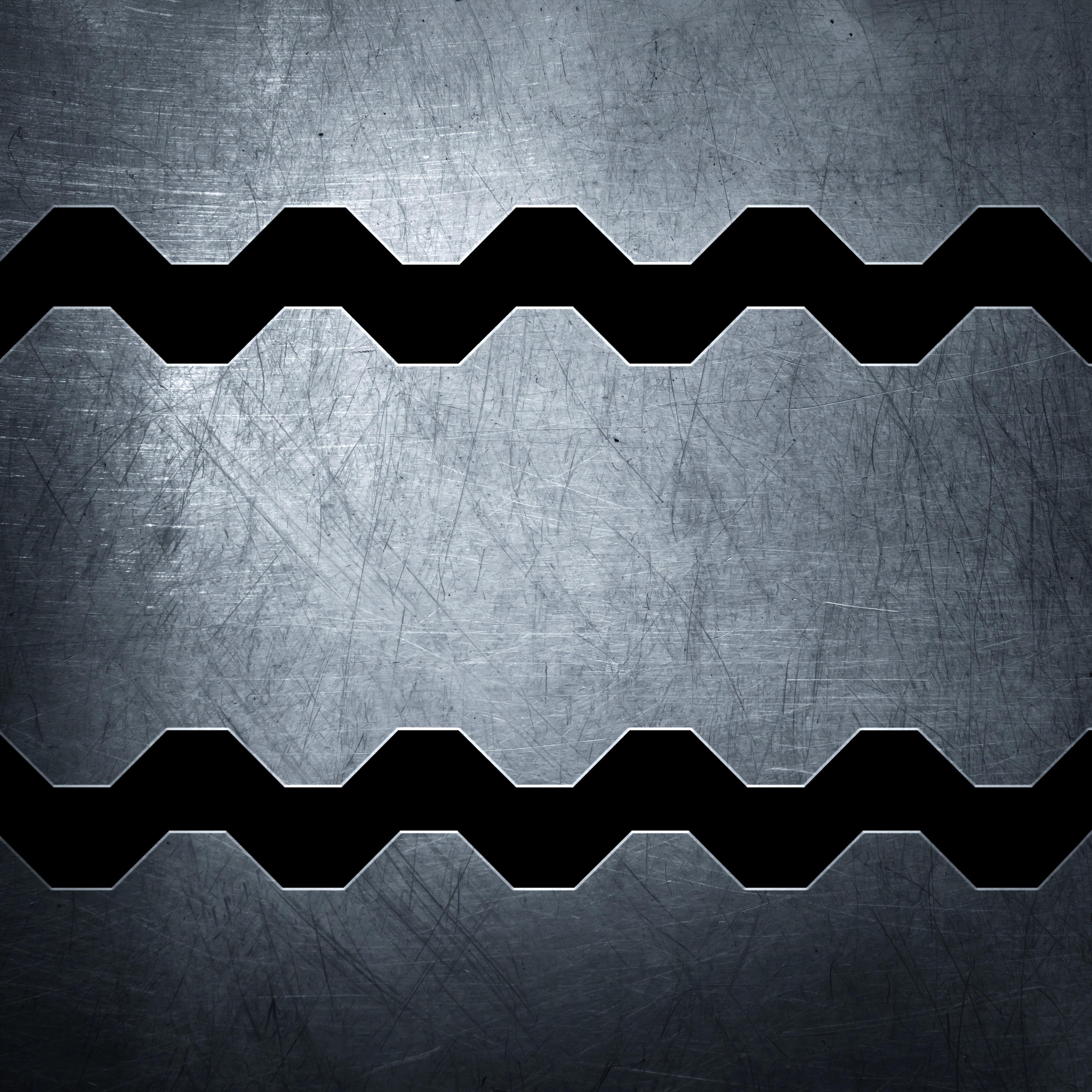4000x4000 Wallpaper / 4K, Design Element, Background, Pattern, Shape, Close Up, Hexagon, Shiny, Digitally Generated Image, Full Frame, Computer Graphic, Metal, Gray, Grunge Free Download