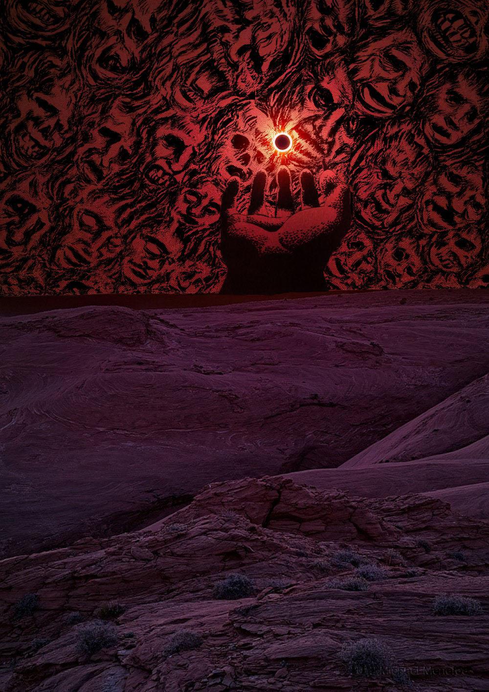 1000x1414 Solar eclipse edit with God Hand