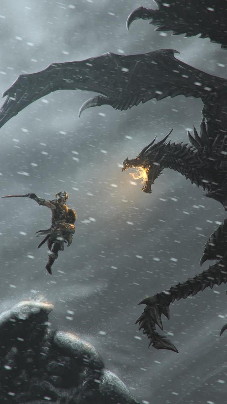 750x1334 Download Dovahkiin wallpaper for mobile phone, free Dovahkiin HD picture