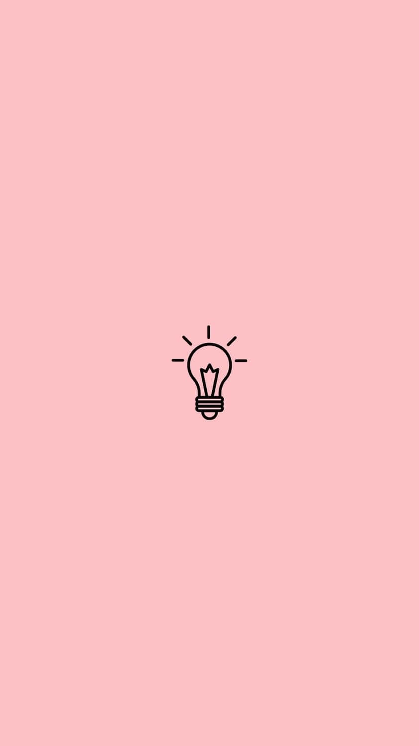 843x1499 Download Keeping it Light: A Minimalist Pink Aesthetic Wallpaper