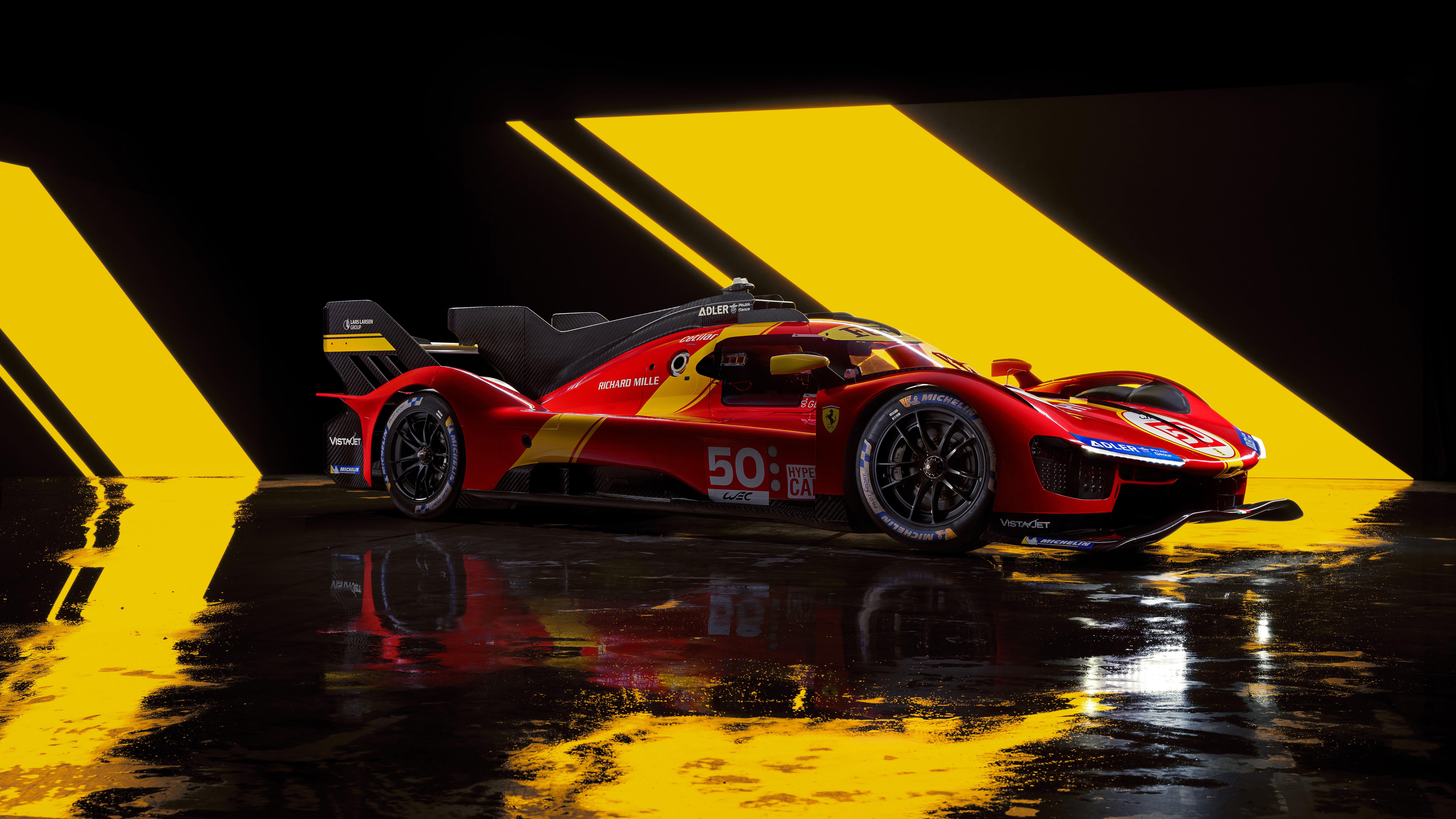 7680x4320 Ferrari 499P Le Mans Hypercar 2022 5K Wallpaper Car Wallpaper