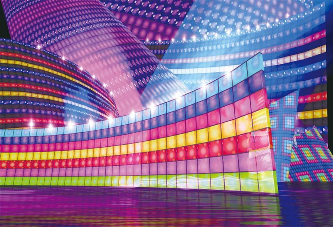 1134x772 Amazon.com : Leyiyi 10x8ft Disco Hall Lights Backdrop Night Club Neon Light Abstract Hall Rock Music Banquet Steam Punk America Fiesta Photo Background Vlogger Web Celebrity Portrait Studio Prop Vinyl Wallpaper
