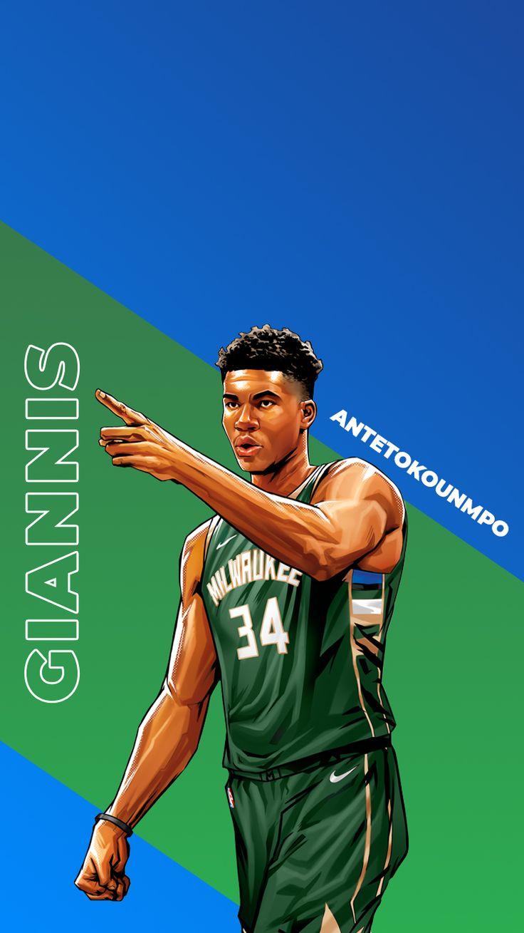 736x1309 Giannis Cartoon Wallpaper