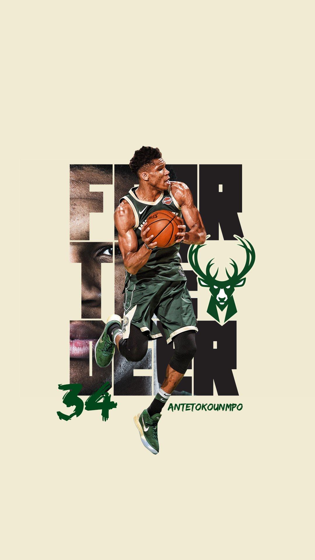 1080x1920 Milwaukee Bucks: WE WANT WALLPAPERS! Us: Them: WALLPAPERS PLZ!! Us: Them: Could we please have wallpaper for our phones!?! Us: Introducing #FearTheDeer Playoff Wallpaper!!
