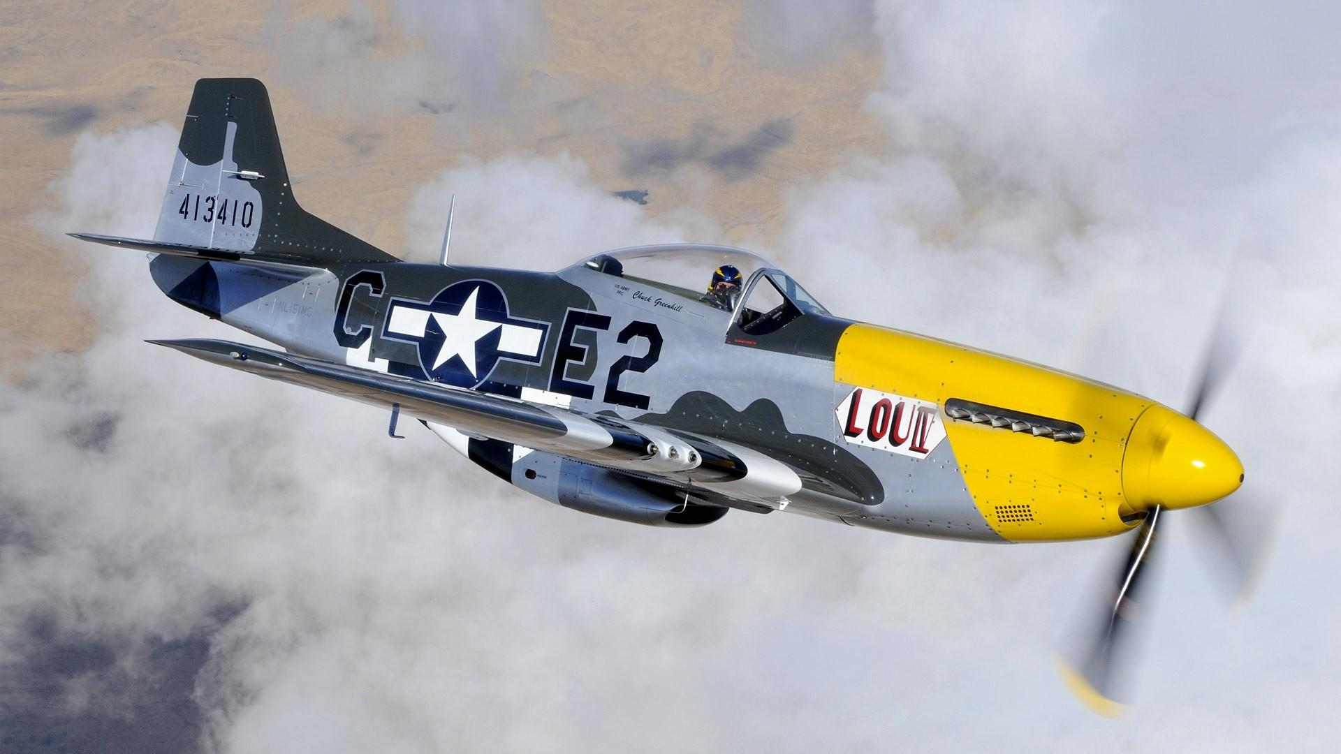 1920x1080 HD desktop wallpaper: Military, North American P 51 Mustang, Military Aircraft download free picture