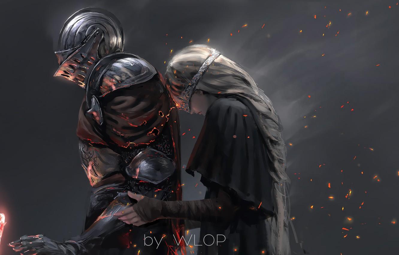 1332x850 Wallpaper fantasy, game, armor, art, crown, mood, sadness, braid, painting, digital art, artwork, princess, warrior, fantasy art, knight, pearls image for desktop, section игры