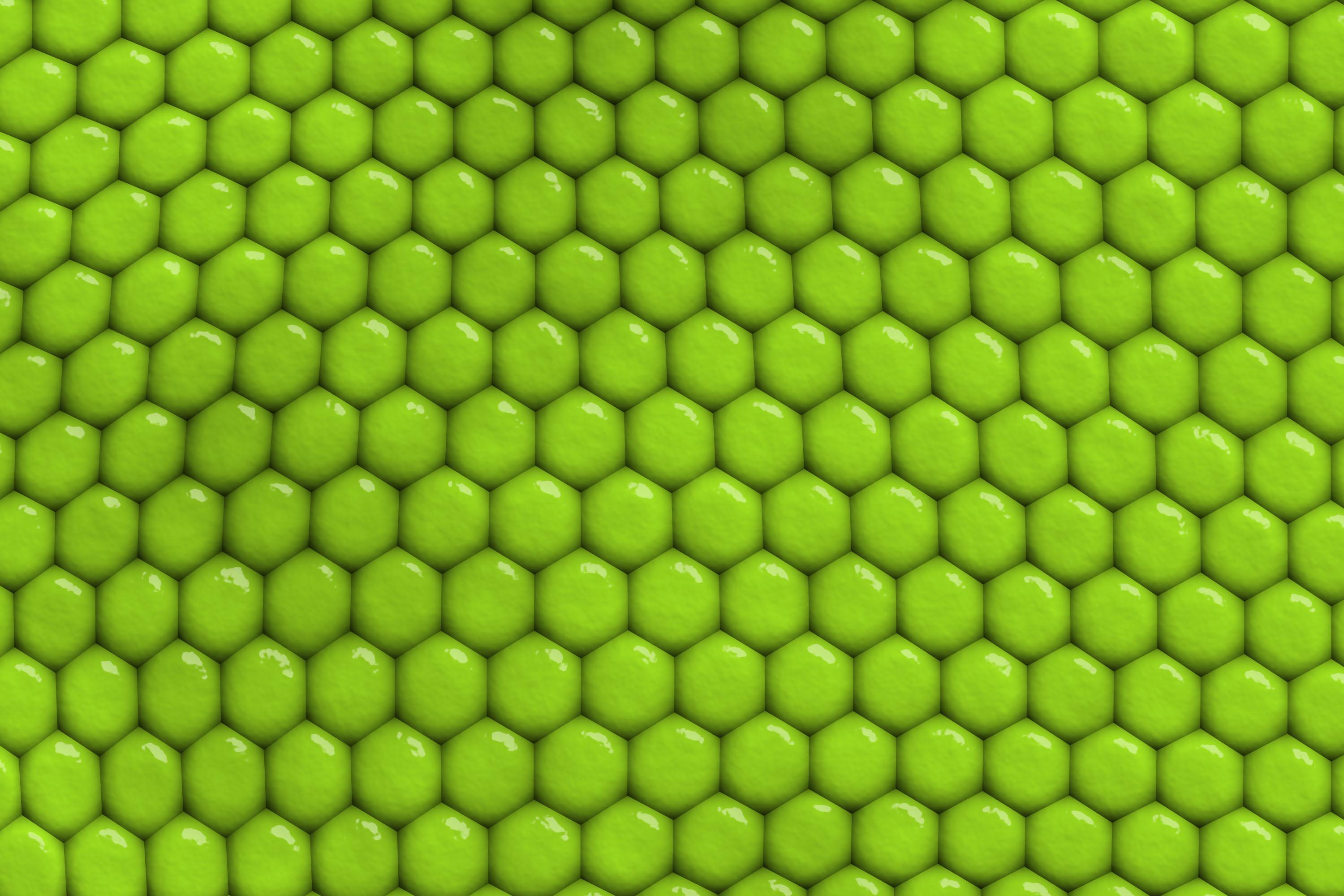 3000x2000 Green honeycomb background close up Desktop wallpaper 1920x1080