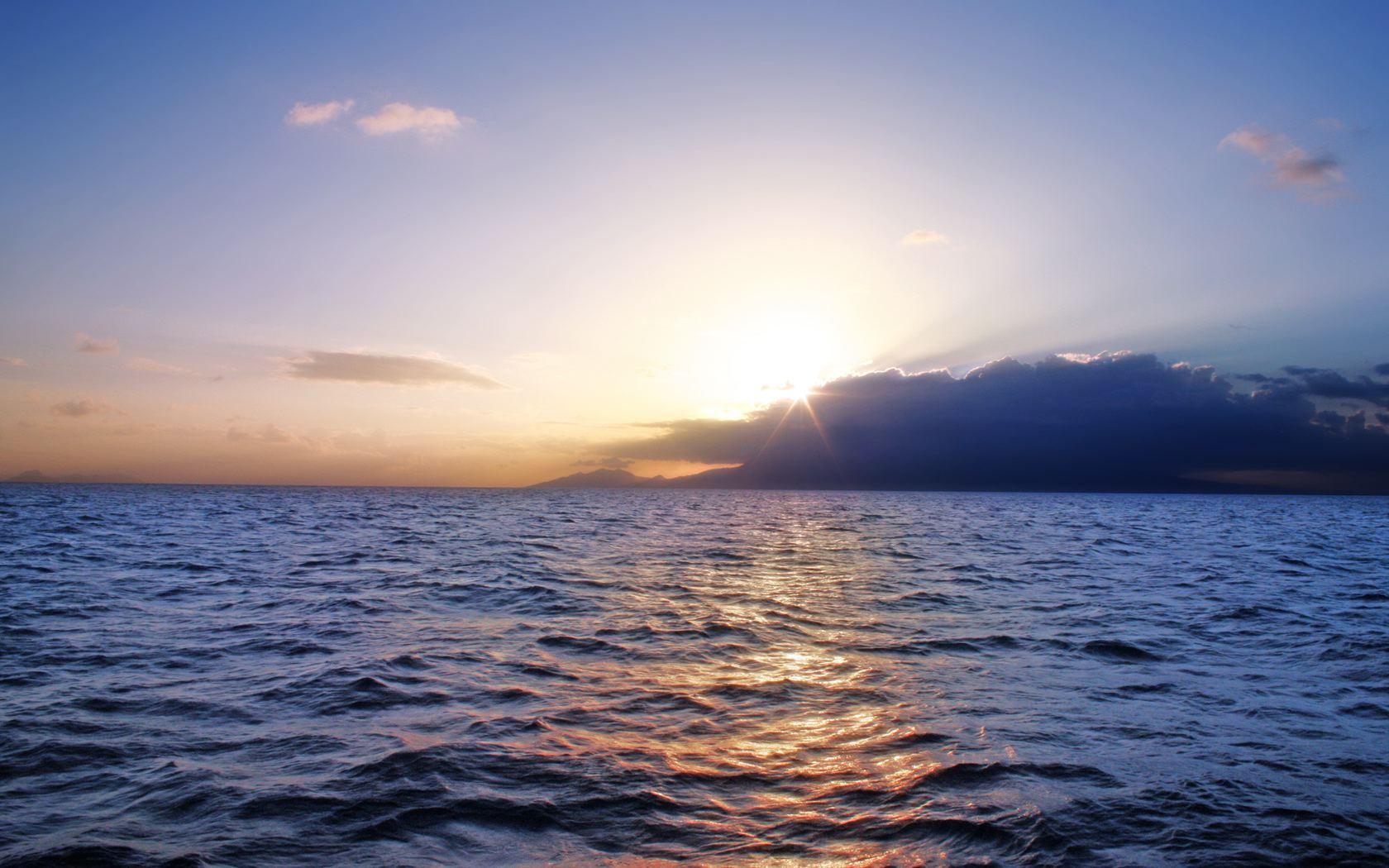 1680x1050 Photos Nature Open sea